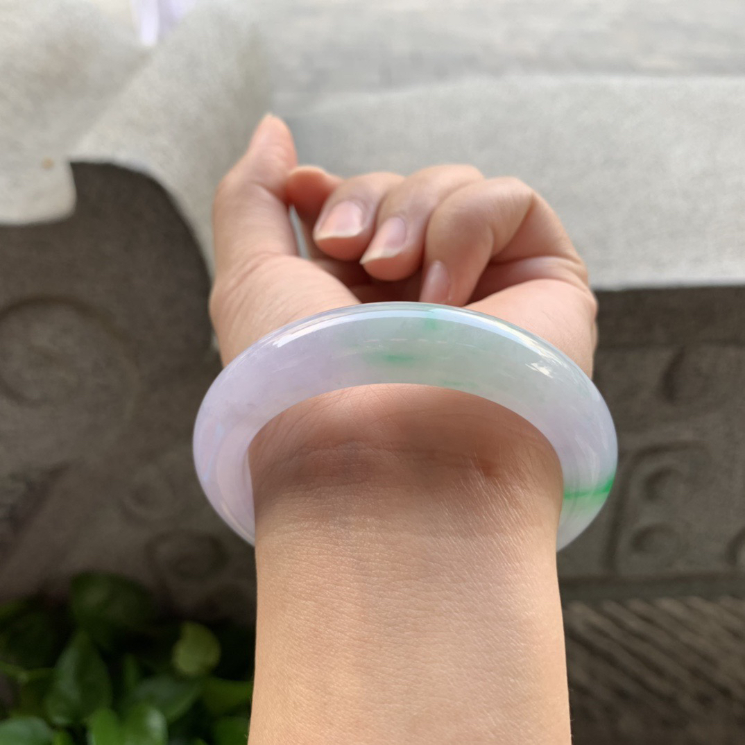 小圈口 52.8-12-9.1【冰春彩正圈手镯】正圈52 53可戴