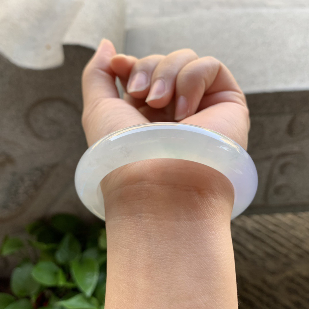 小圈口 52.8-11.6-9.4【冰种紫正圈手镯】正圈52 53可戴