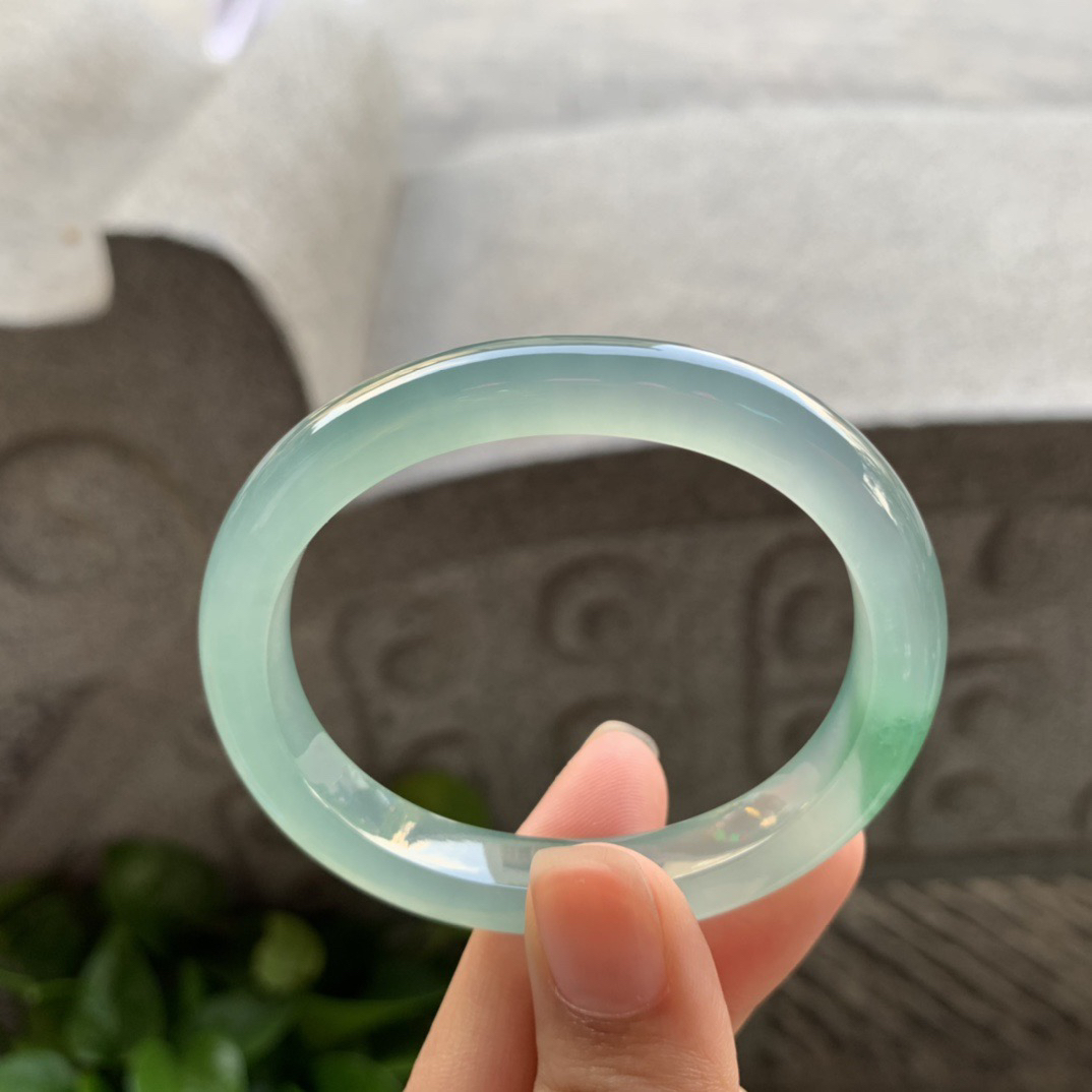 小圈口51.4-43.8-9-7.1 【高冰芙蓉贵妃手镯】贵妃51 52可戴