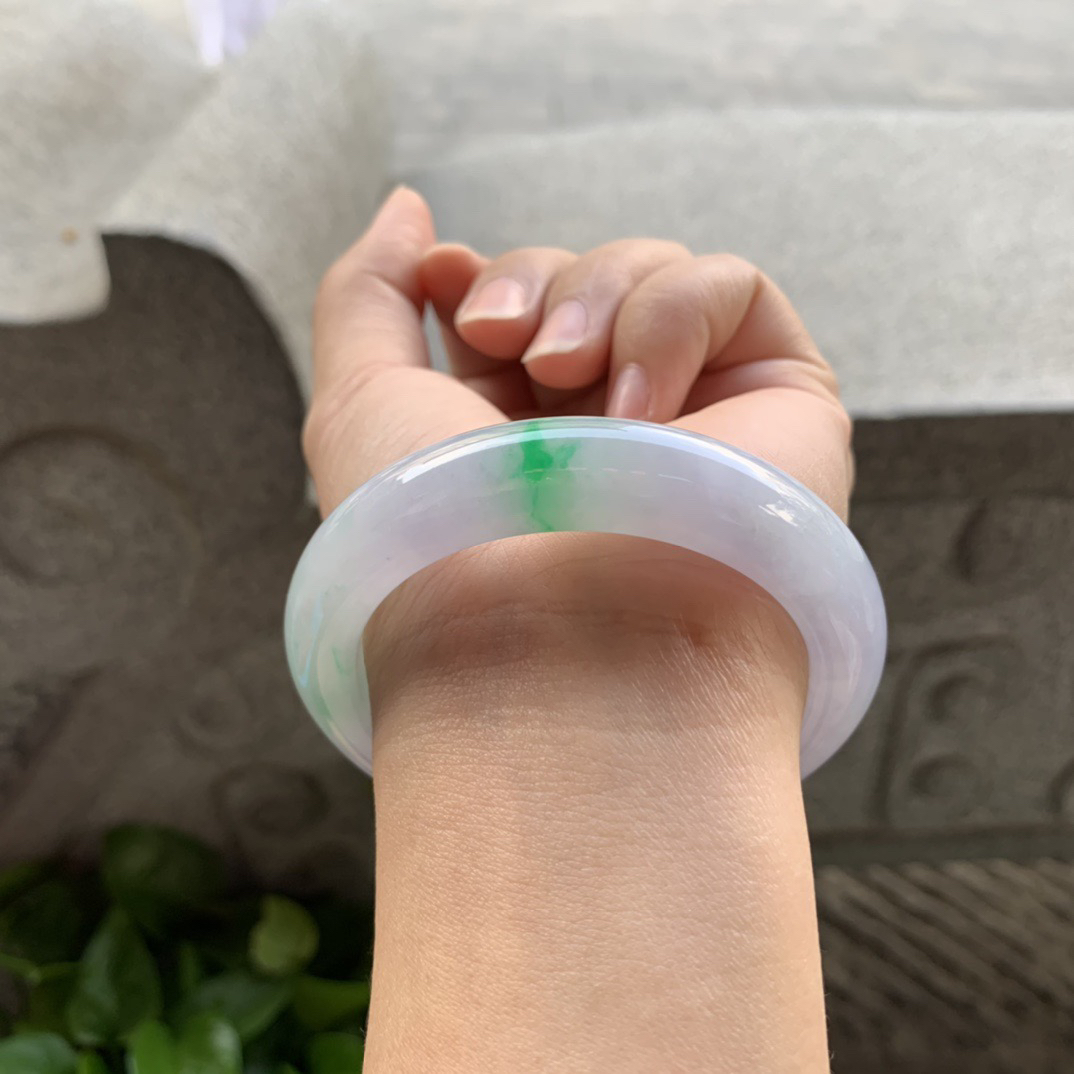 小圈口 52.8-12-9.1【冰春彩正圈手镯】正圈52 53可戴