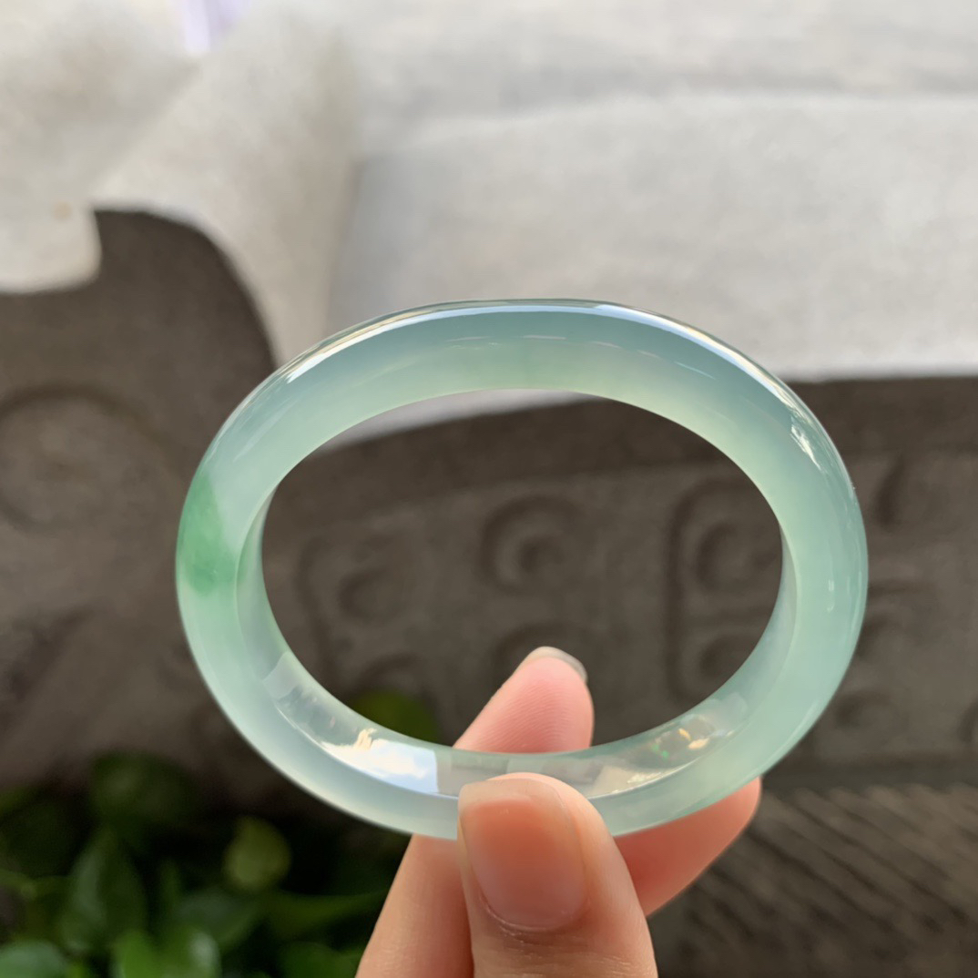 小圈口51.4-43.8-9-7.1 【高冰芙蓉贵妃手镯】贵妃51 52可戴