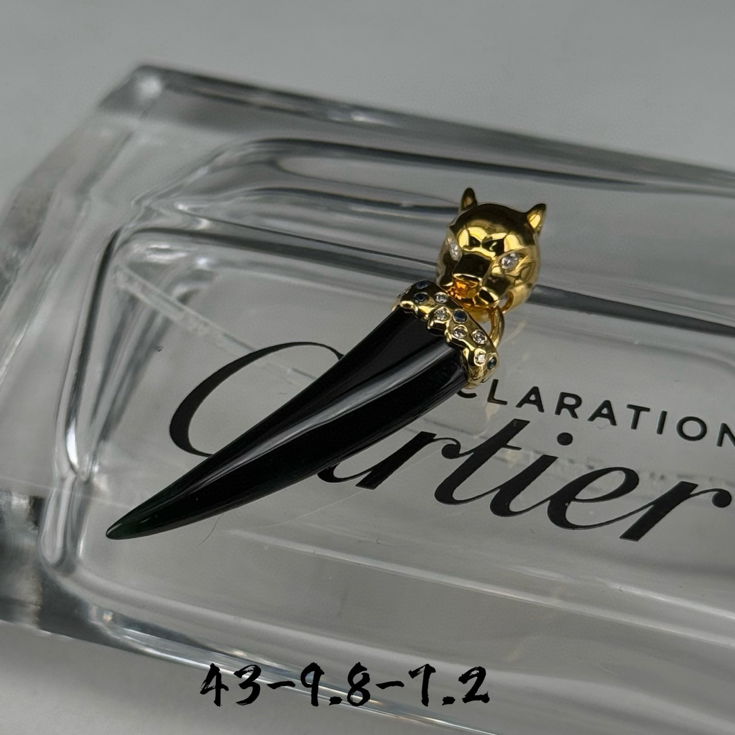 精品18k墨翠兽牙 种好色正 重金豪镶