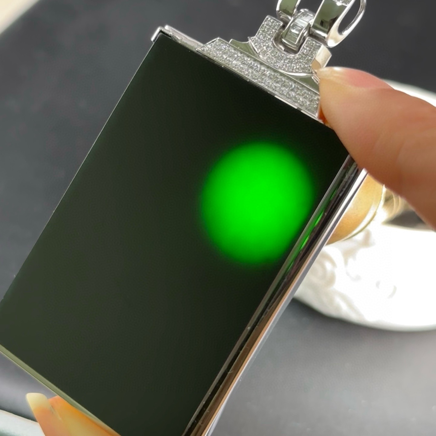 墨翠无事牌 种好色正 黑度好 打灯通透 油性十足