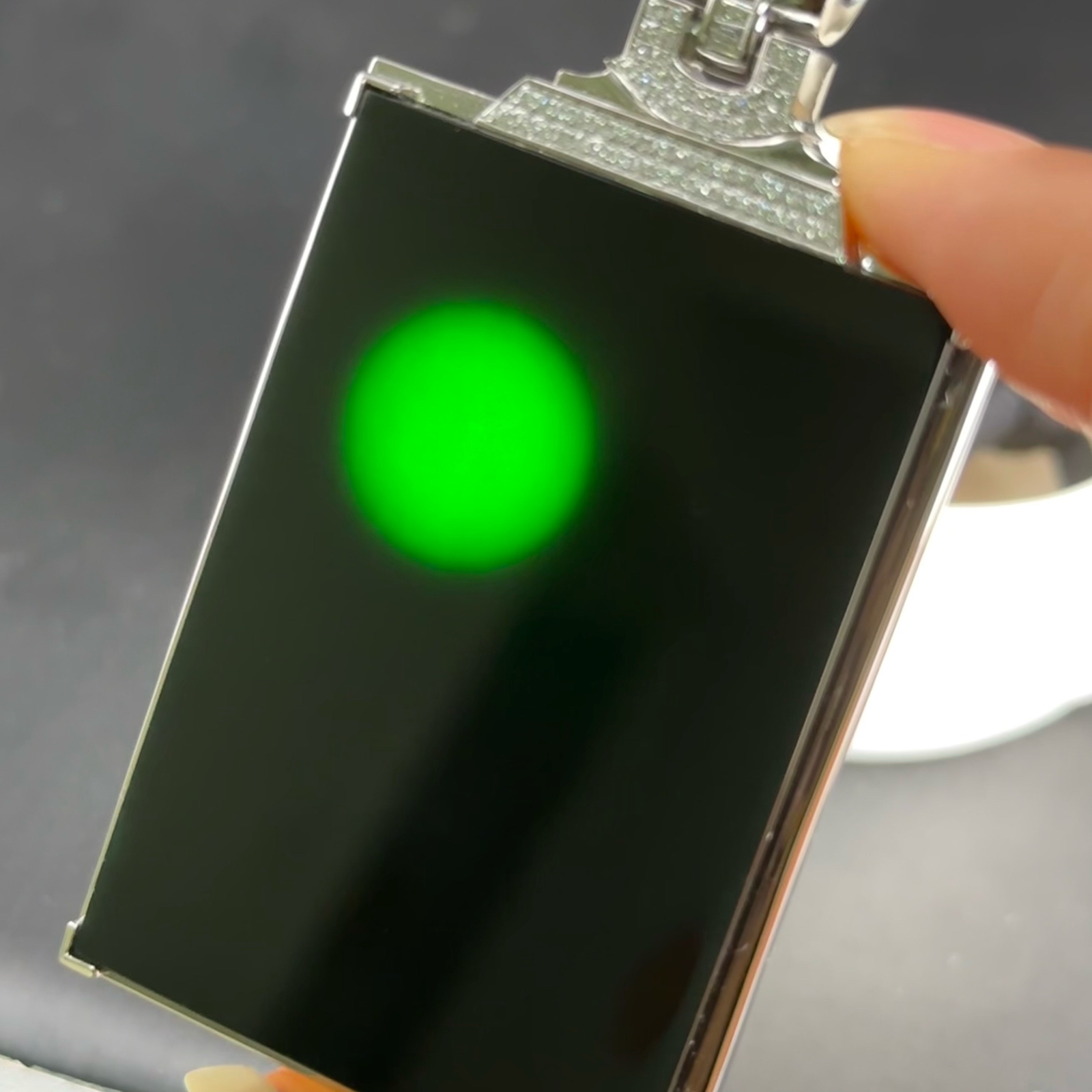 墨翠无事牌 种好色正 黑度好 打灯通透 油性十足