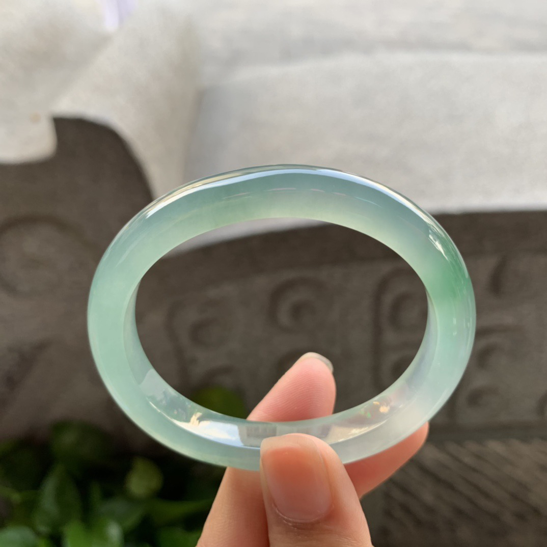 小圈口51.4-43.8-9-7.1 【高冰芙蓉贵妃手镯】贵妃51 52可戴