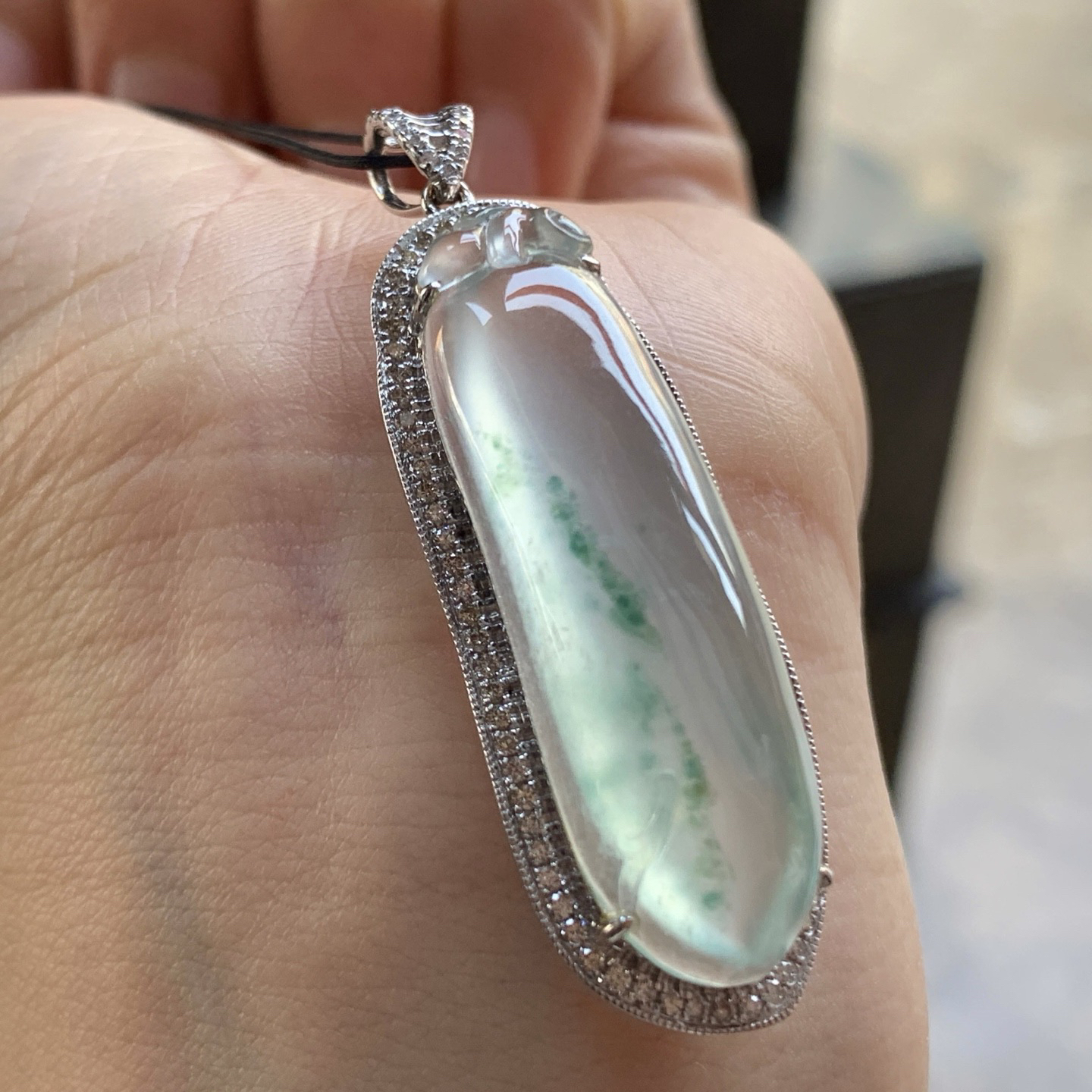 金钻镶嵌飘花福瓜^_^冰透