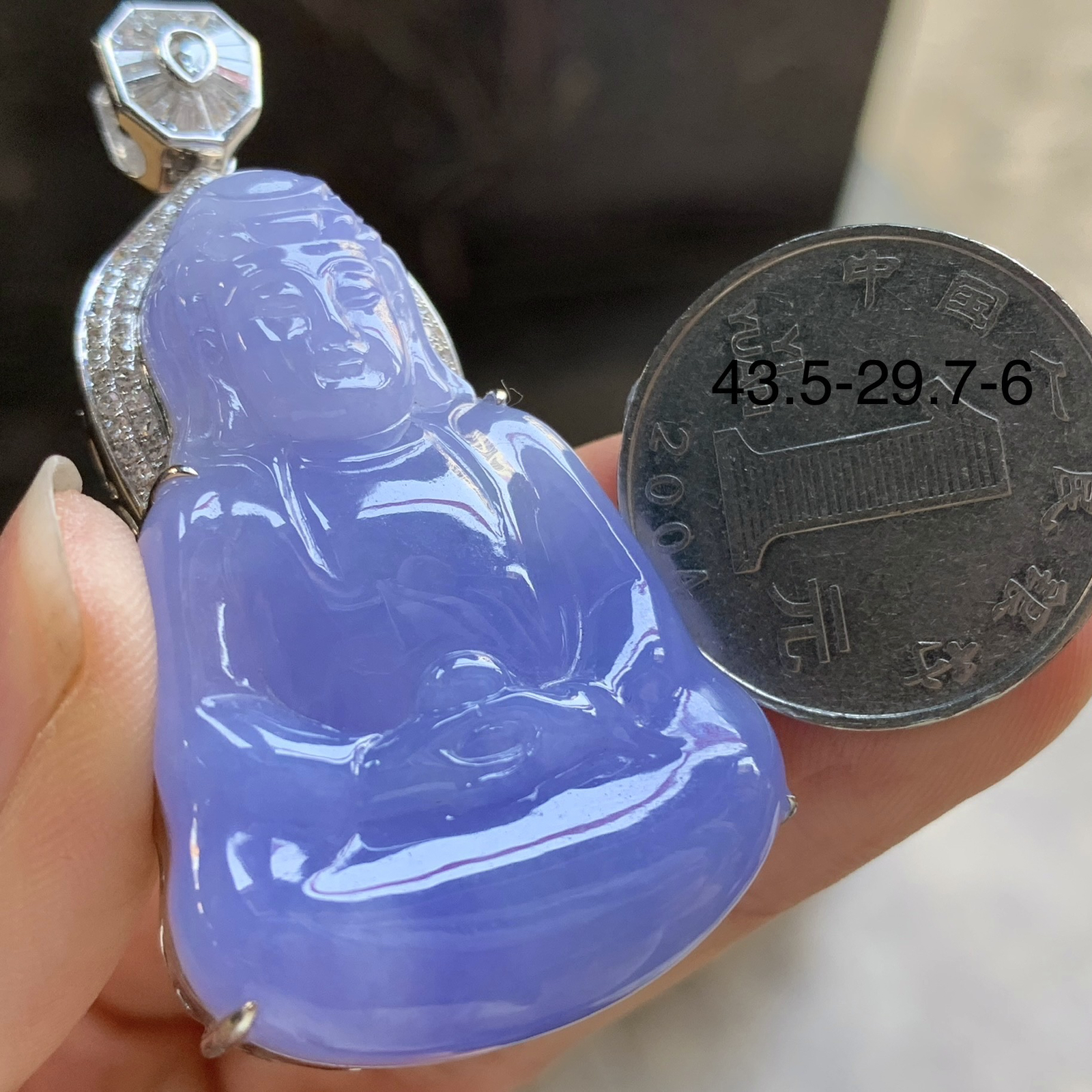 金钻镶嵌紫罗兰观音^_^鲜艳