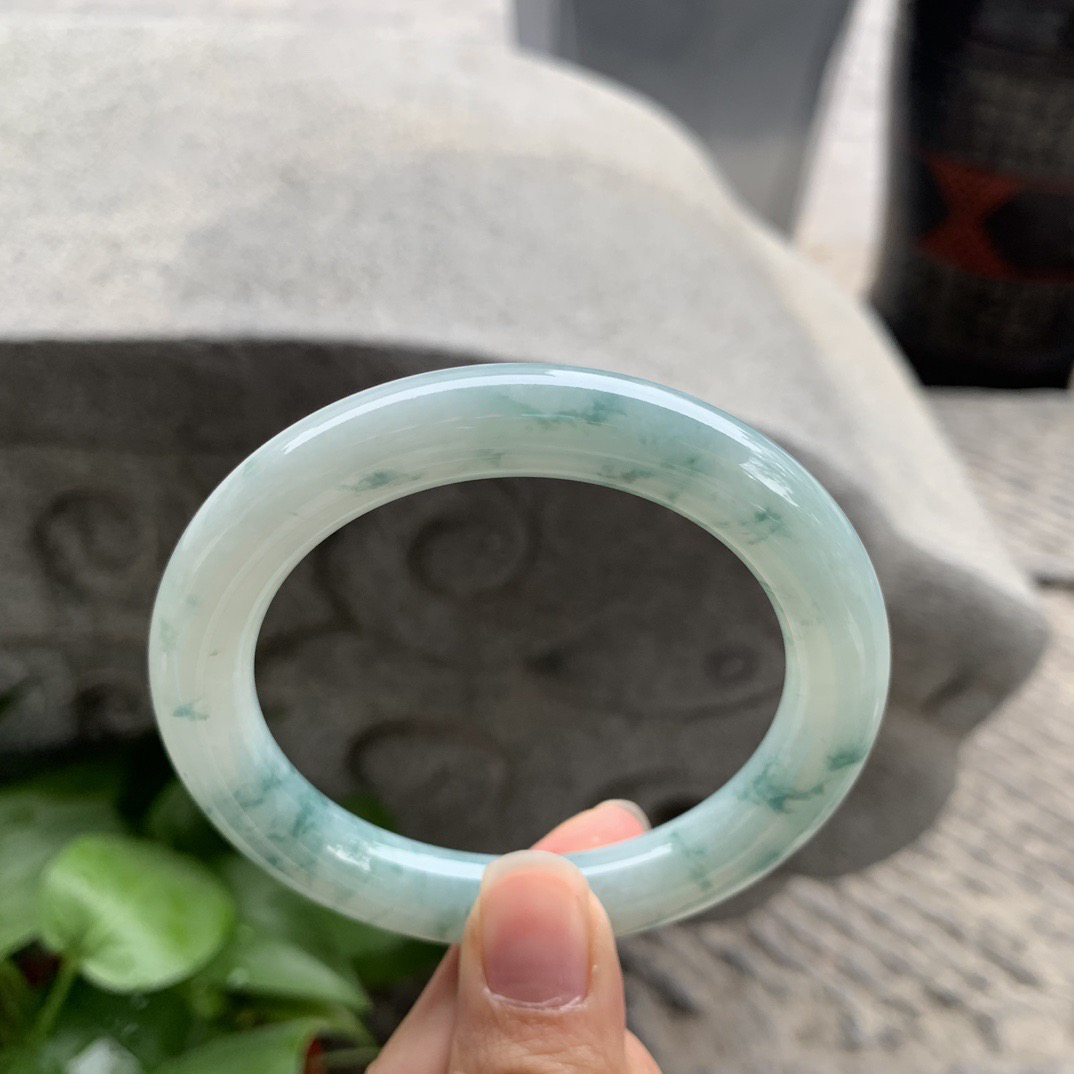 圈口 56.4-10.6【飘花圆条手镯】圆条56 57可戴