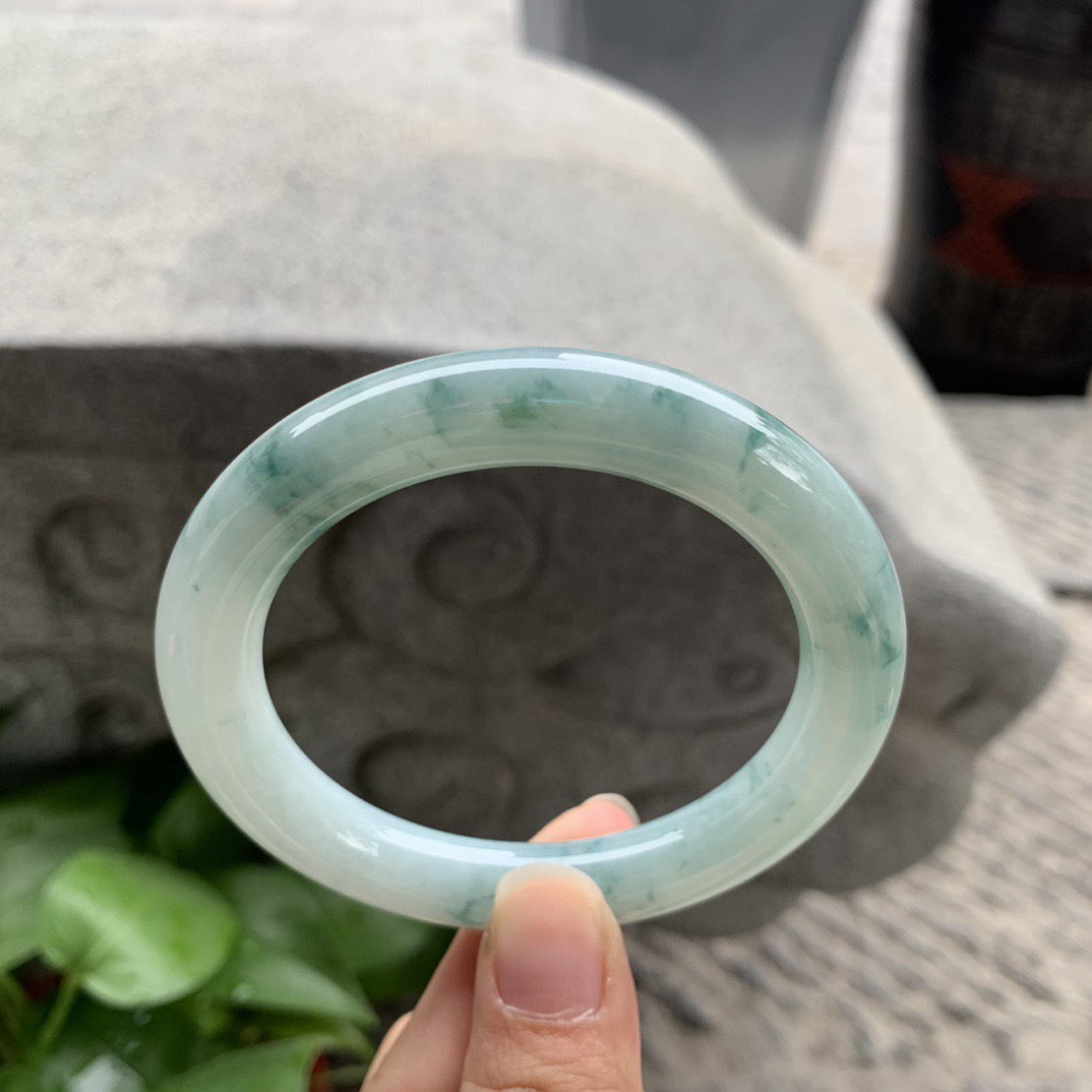 圈口 56.4-10.6【飘花圆条手镯】圆条56 57可戴