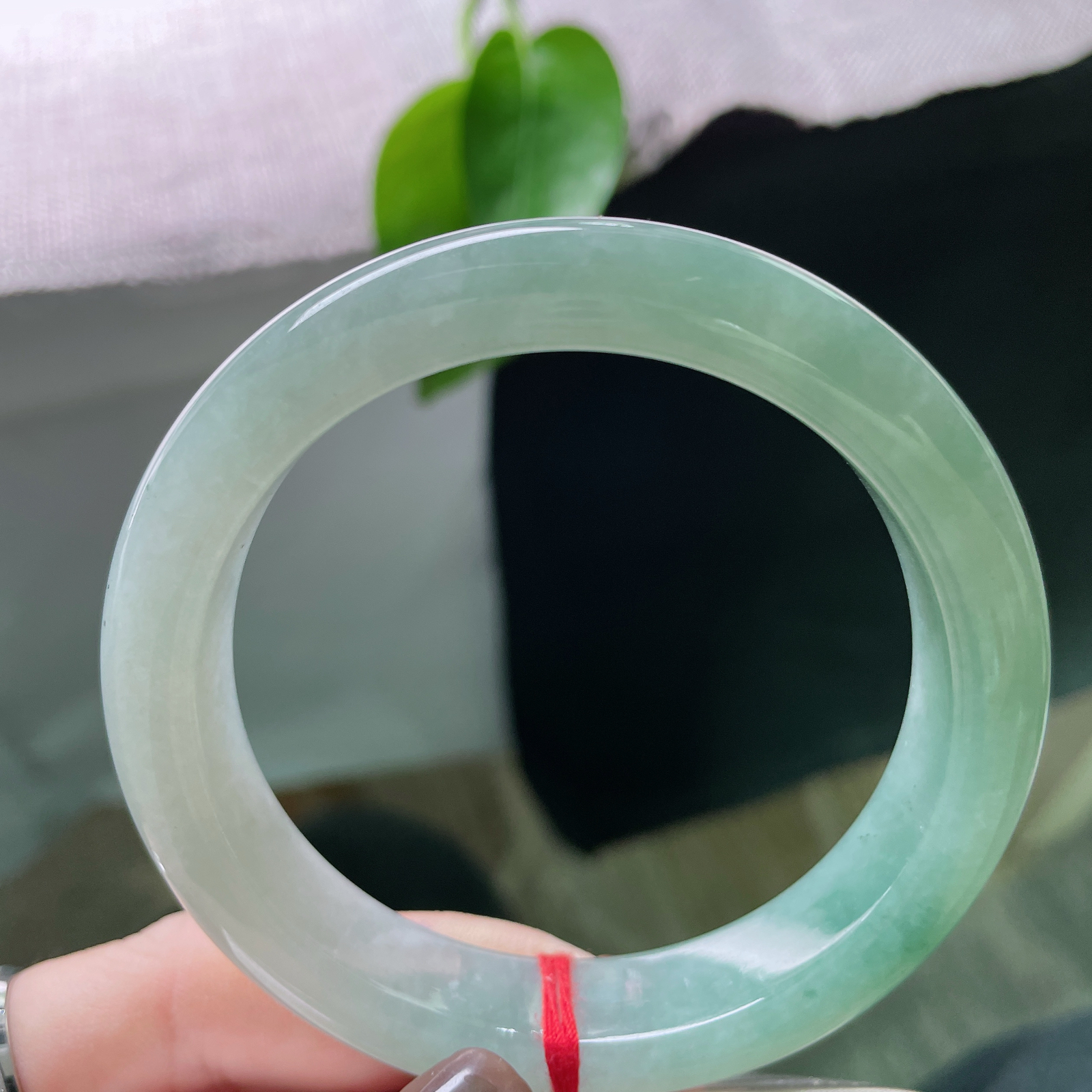 私人专拍链接58.3/12.6/9.1，浅绿底正圈。颜色由浅入深过渡自然，可盐可甜，种老，乌鸡，完美