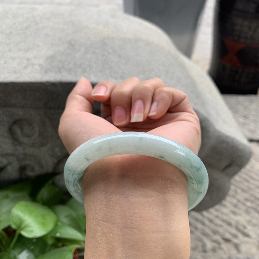 圈口 56.4-10.6【飘花圆条手镯】圆条56 57可戴