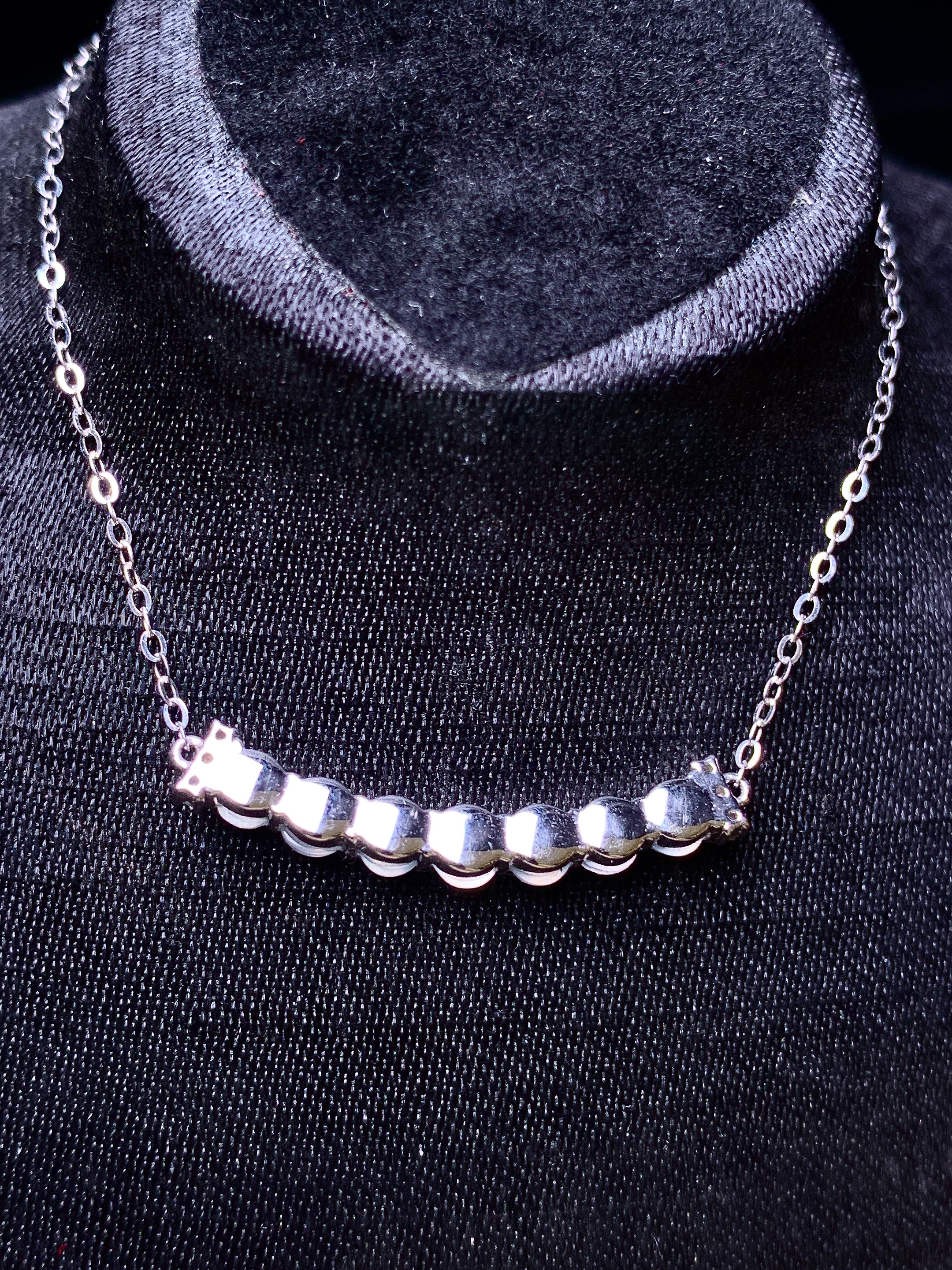 18k金钻镶嵌冰种蛋面组合项链 玉质细腻 色泽艳丽清新 水润亮眼 整体尺寸26.5*3.2*3.2yz