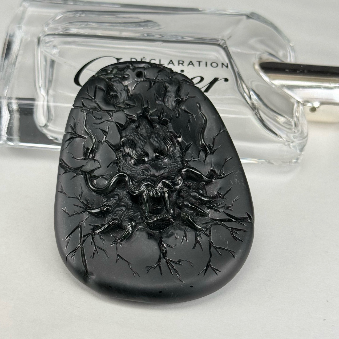 墨翠龙牌 种好色正 黑度极好 厚桩大气