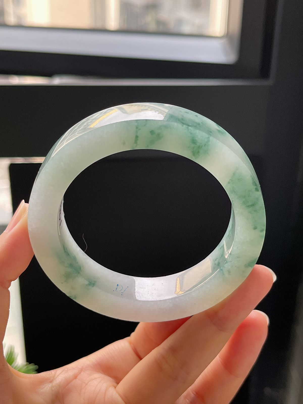 翡翠镯胚，⭕️正圈最大做59，最小做55.6