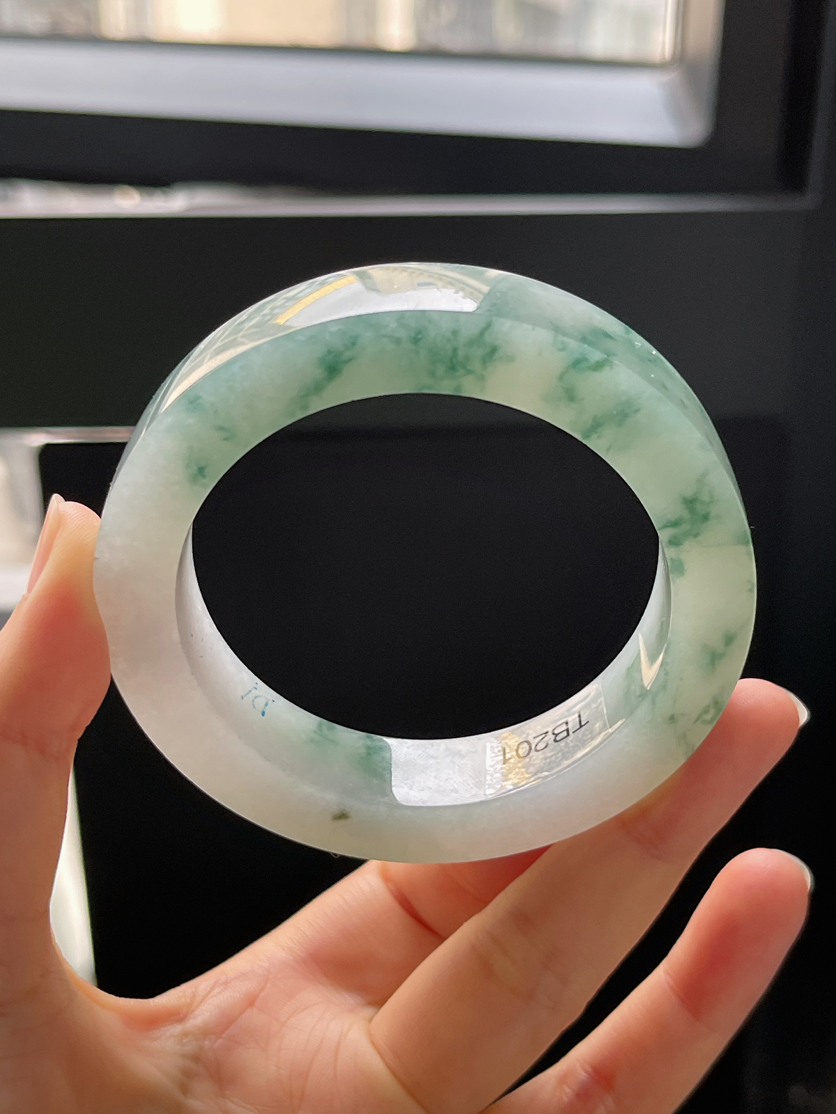 翡翠镯胚，⭕️正圈最大做59，最小做55.6