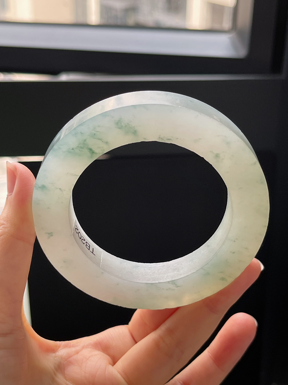 翡翠镯胚，⭕️正圈最大做64，最大做60；最小做55.5