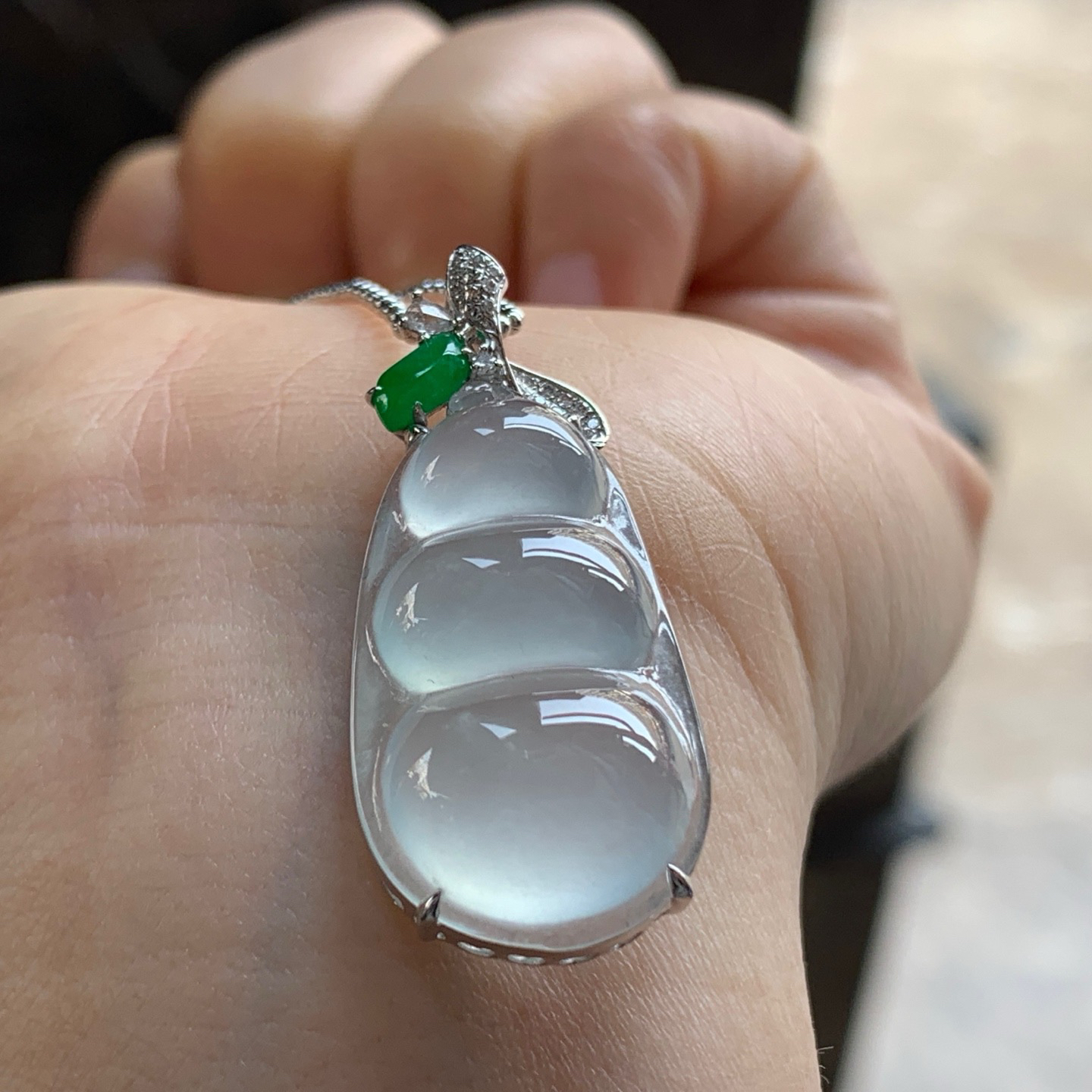 金钻镶嵌冰豆子^_^透亮