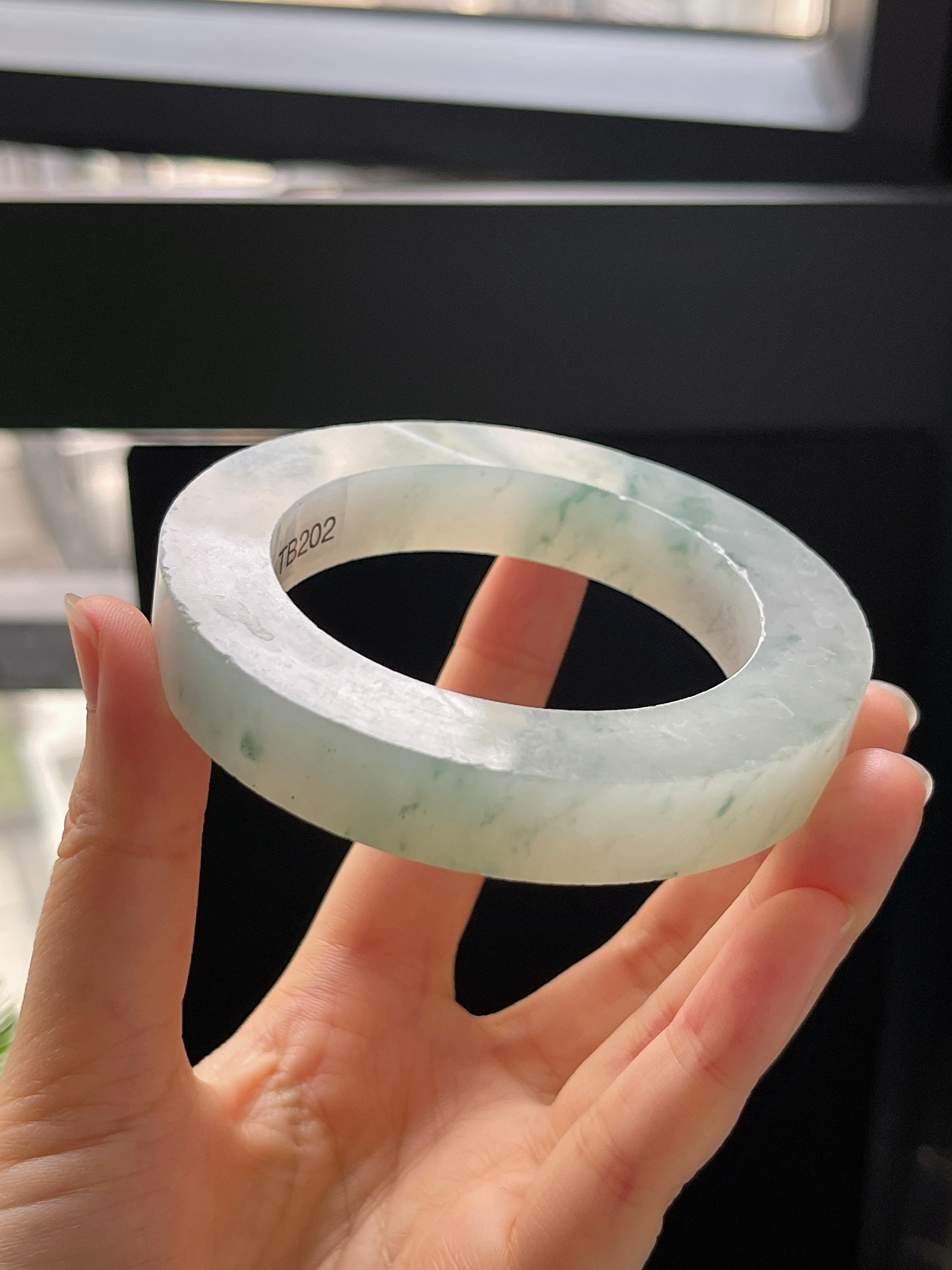 翡翠镯胚，⭕️正圈最大做64，最大做60；最小做55.5