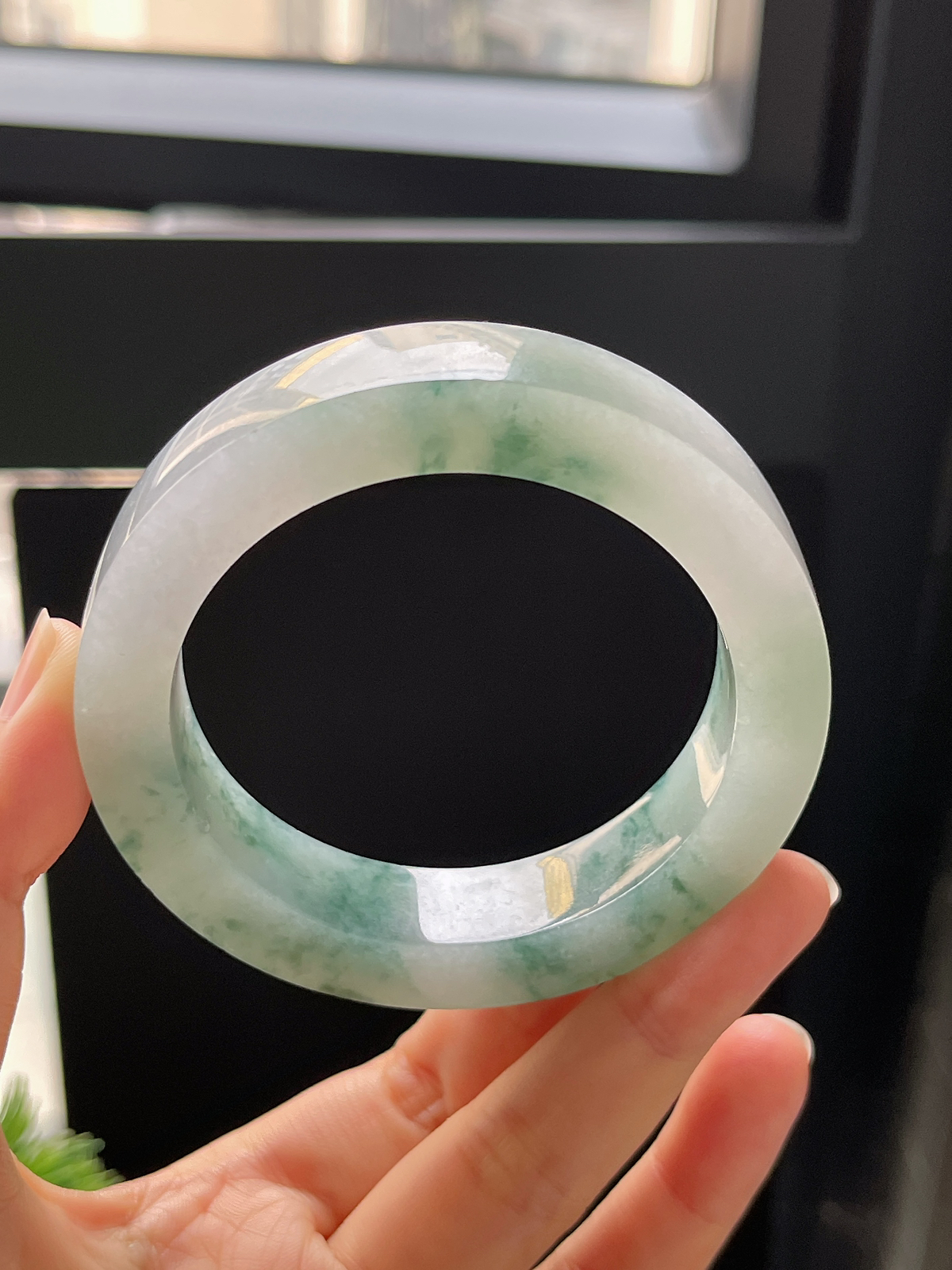 翡翠镯胚，⭕️正圈最大做59，最小做55.6