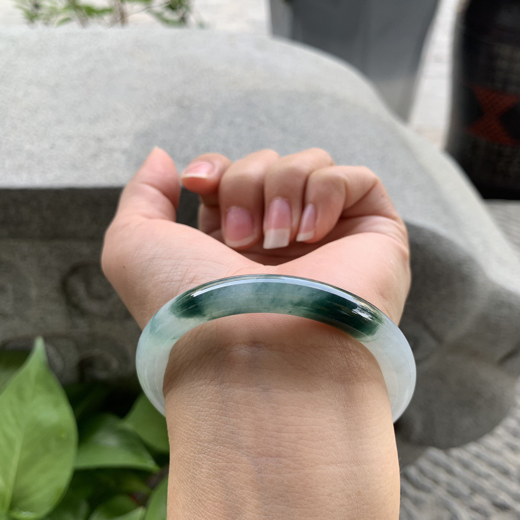 小圈口 52.3-8【飘花圆条手镯】圆条52 53可戴