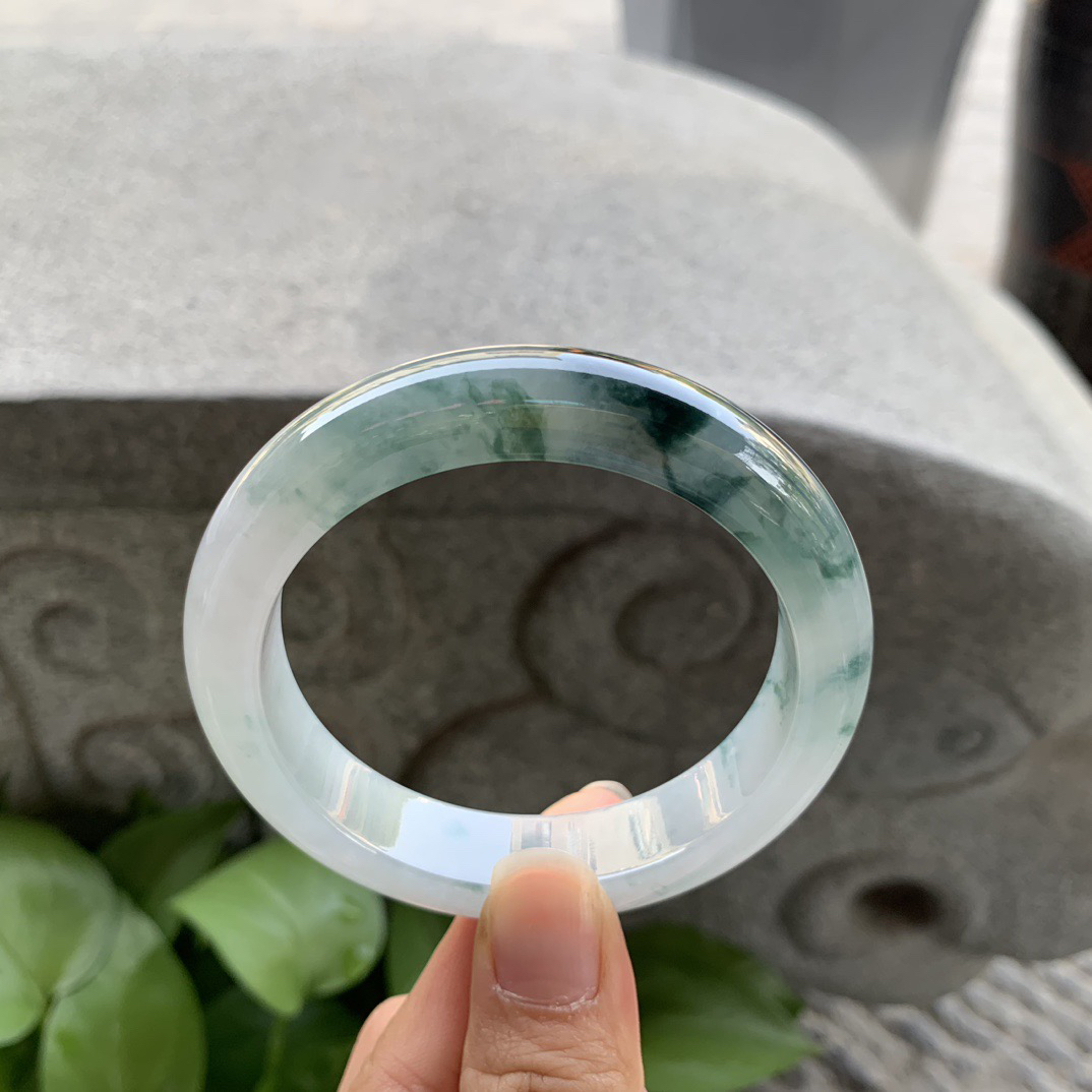 圈口 55.9-12.4-8.9【飘花正圈手镯】正圈55 56可戴