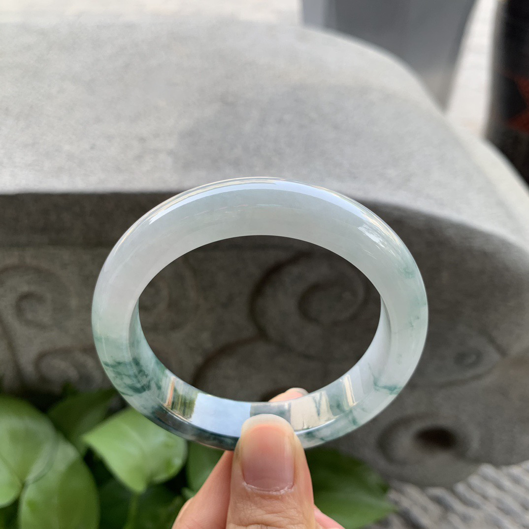 圈口 55.9-12.4-8.9【飘花正圈手镯】正圈55 56可戴