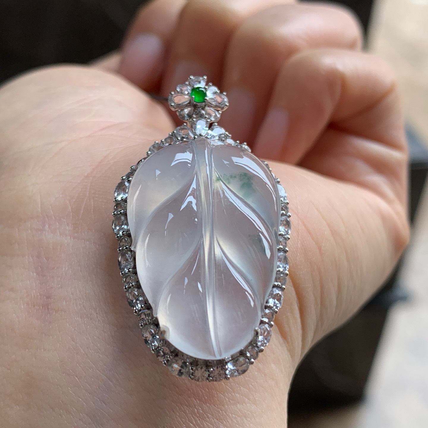 金钻镶嵌冰叶子^_^冰透