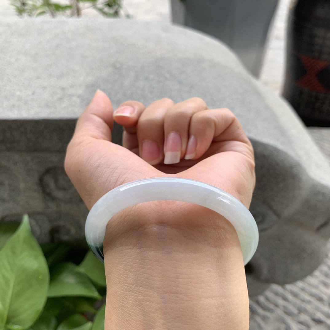 小圈口 52.3-8【飘花圆条手镯】圆条52 53可戴