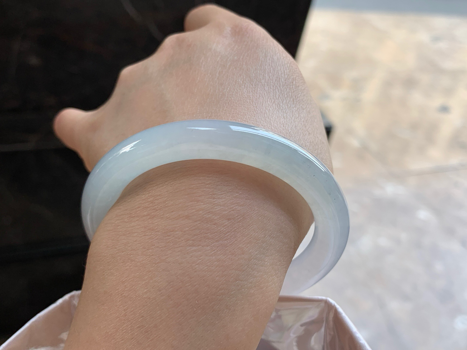 55-9

冰种圆条手镯^_^种水好