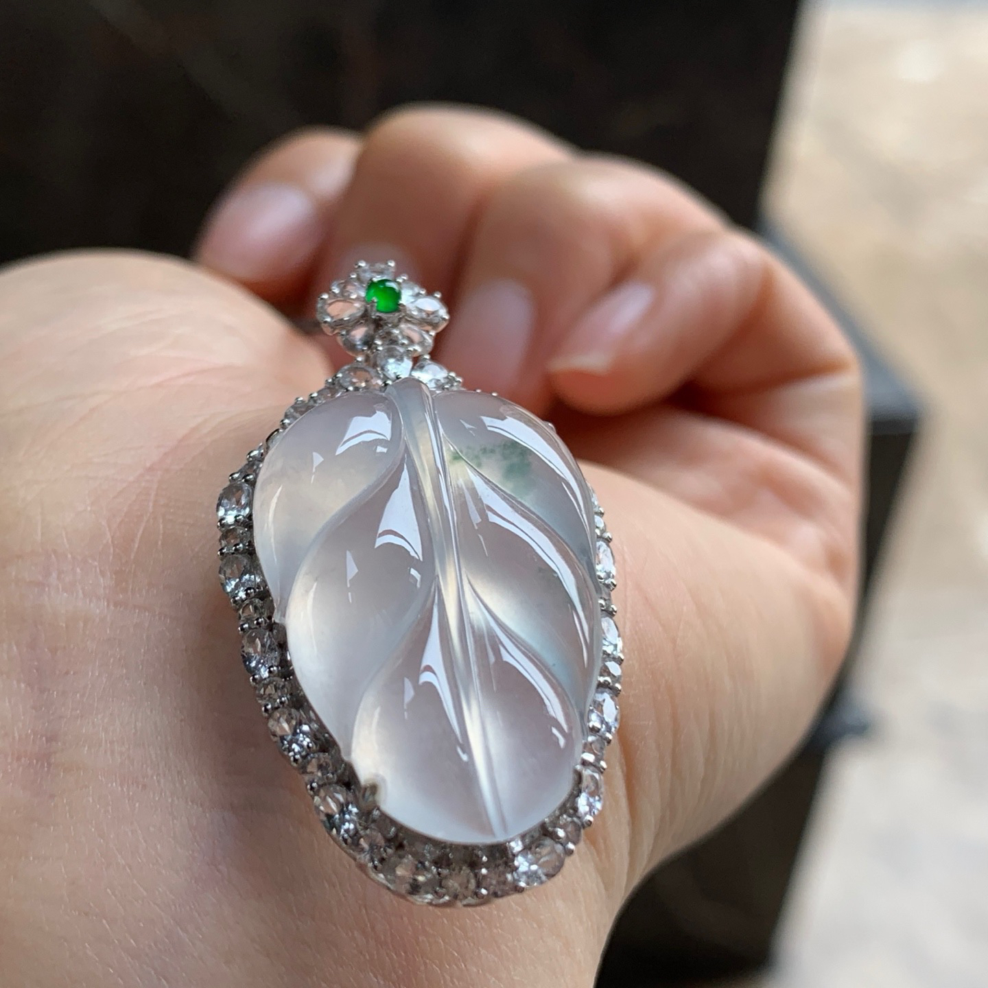 金钻镶嵌冰叶子^_^冰透