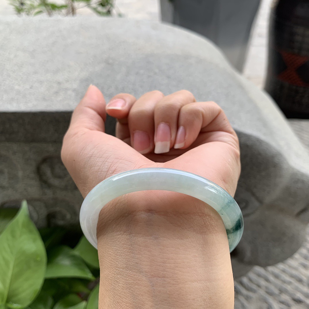 小圈口 52.3-8【飘花圆条手镯】圆条52 53可戴