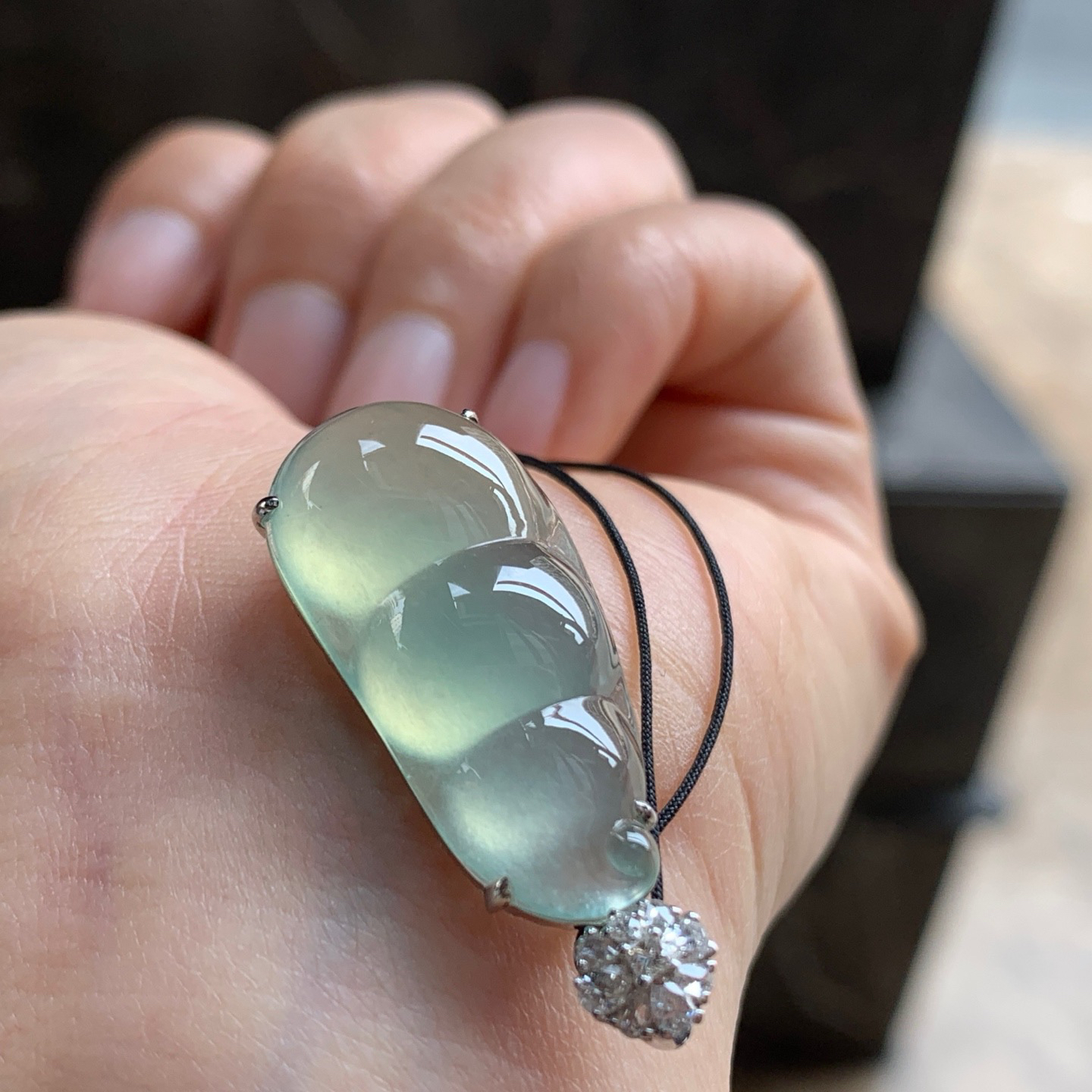 金钻镶嵌冰晴豆子^_^水润