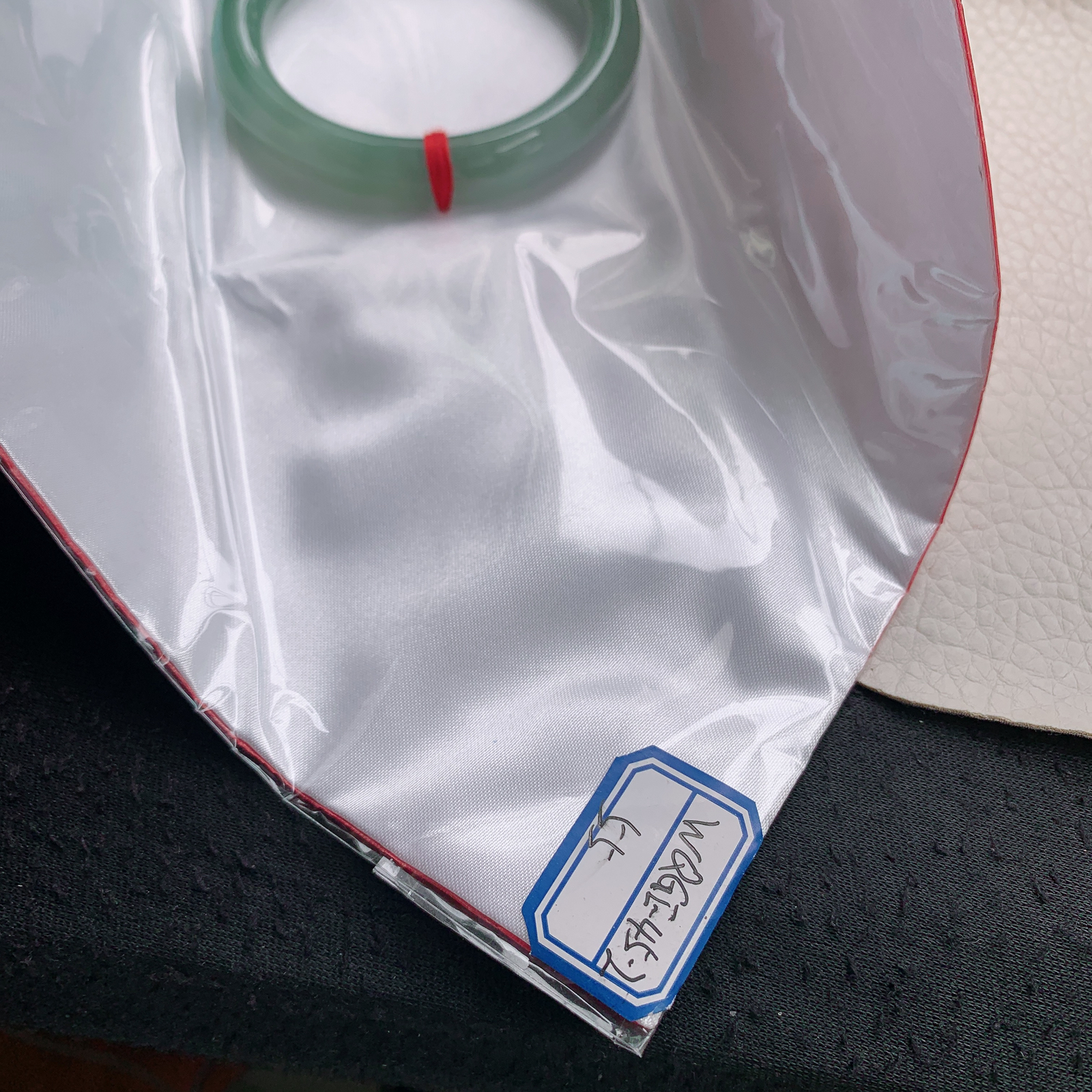 z实拍54.5*10.3*9.8美人镯 天然缅甸翡翠A货手镯秀气韵味圆条玉手环