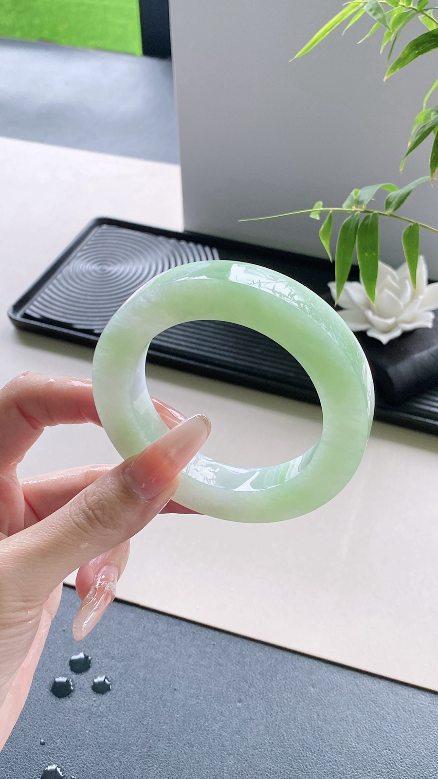 【苹果绿手镯胚】