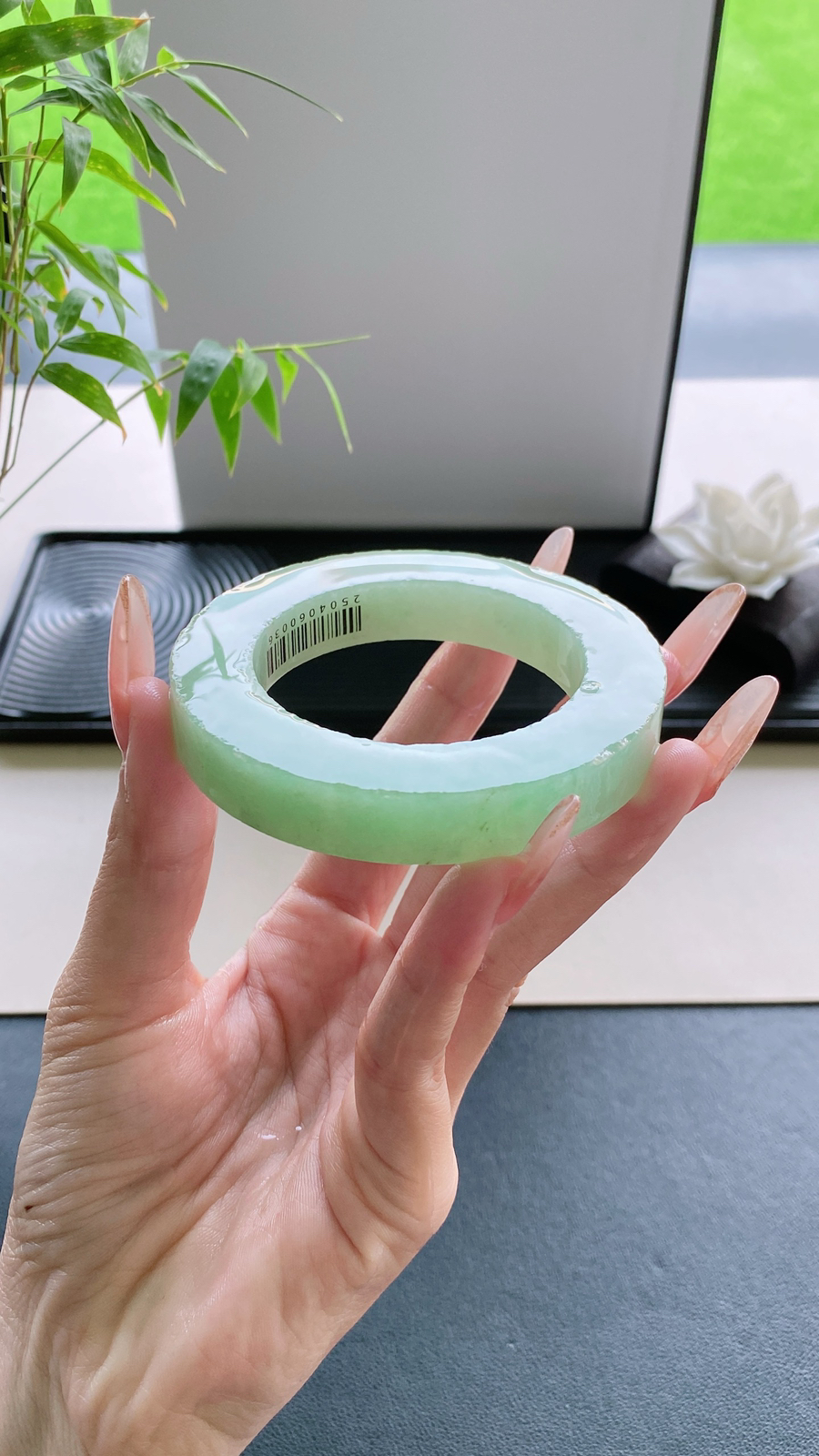 【晴绿手镯胚】