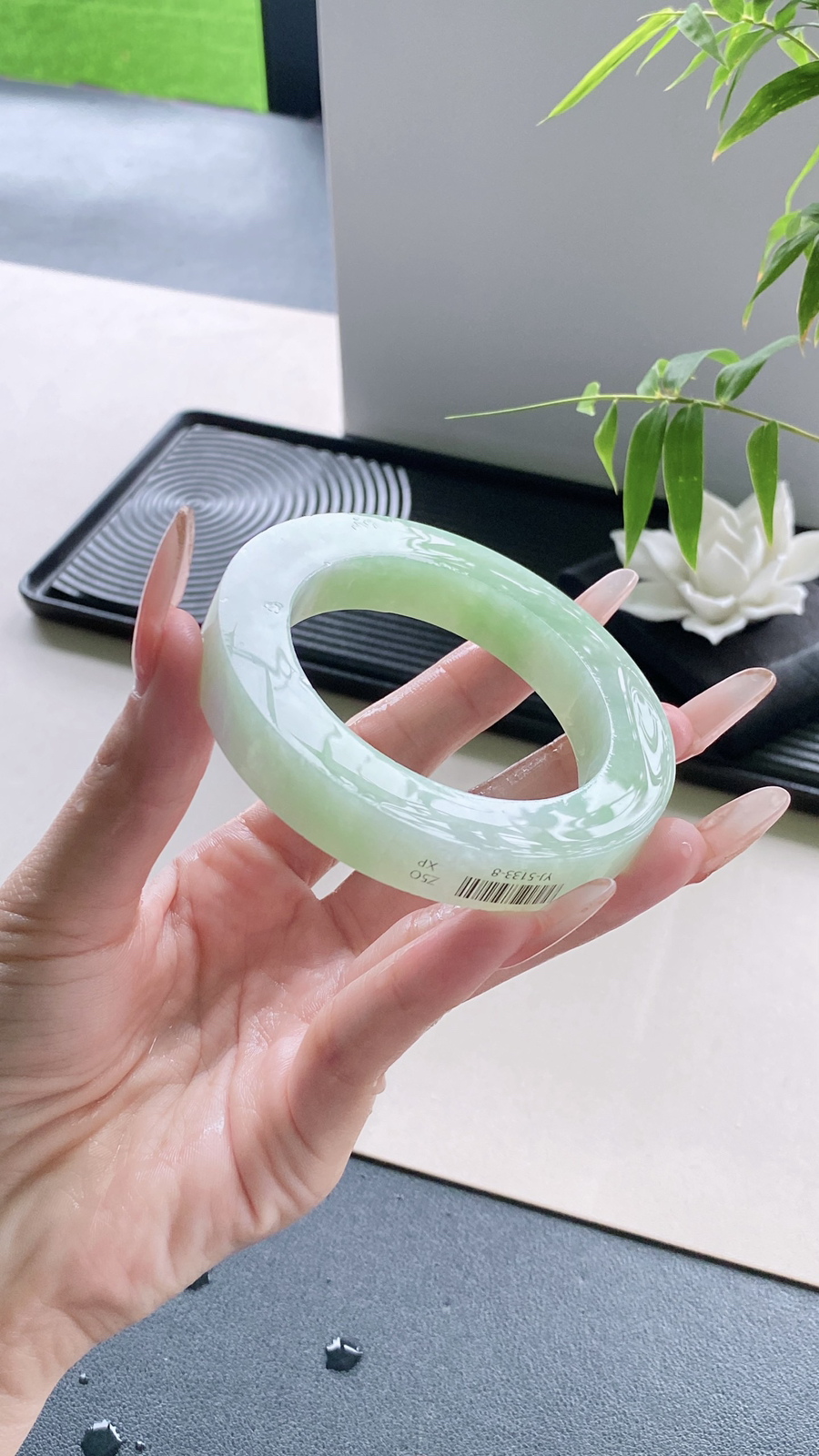 【苹果绿手镯胚】