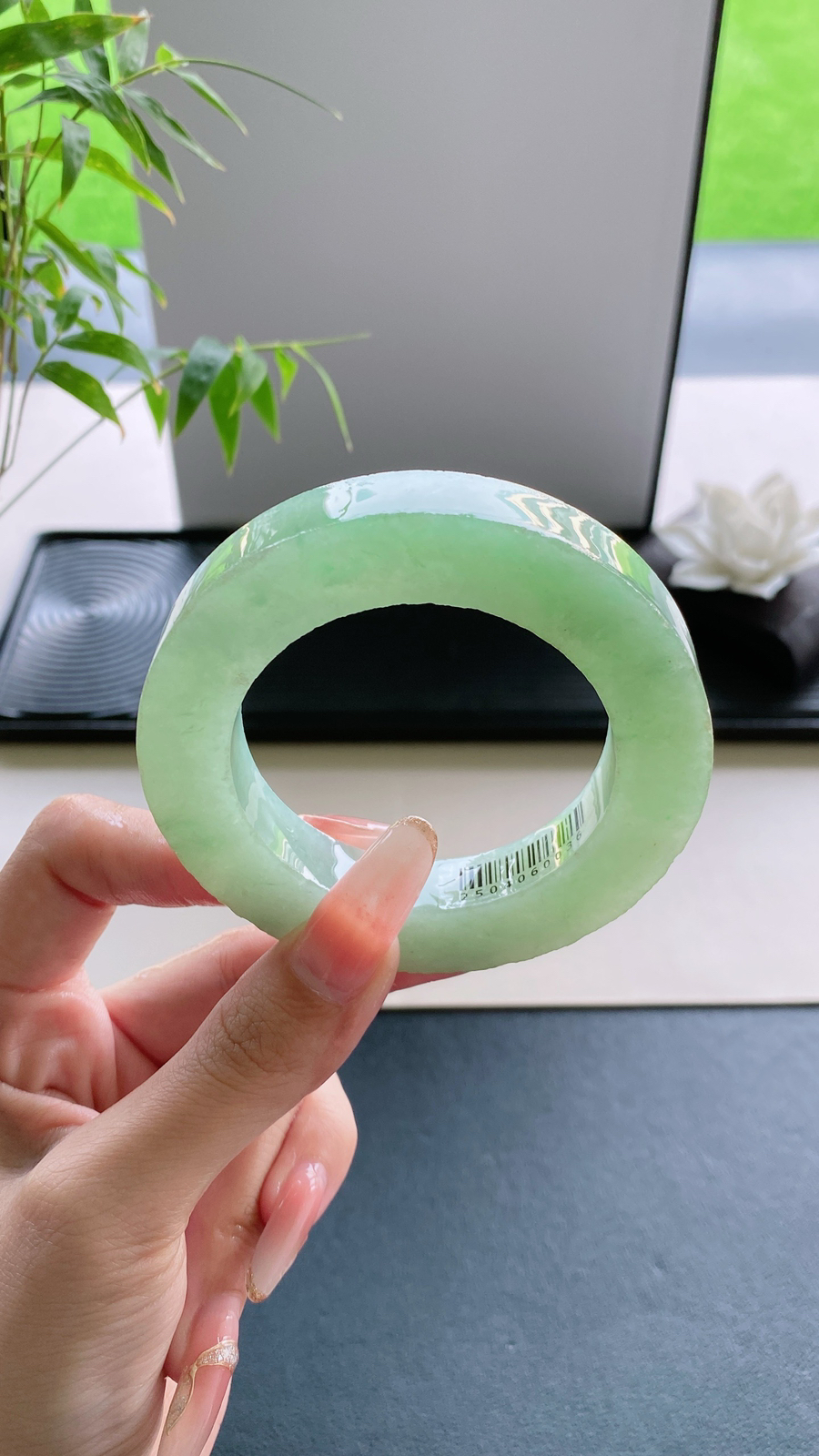 【晴绿手镯胚】