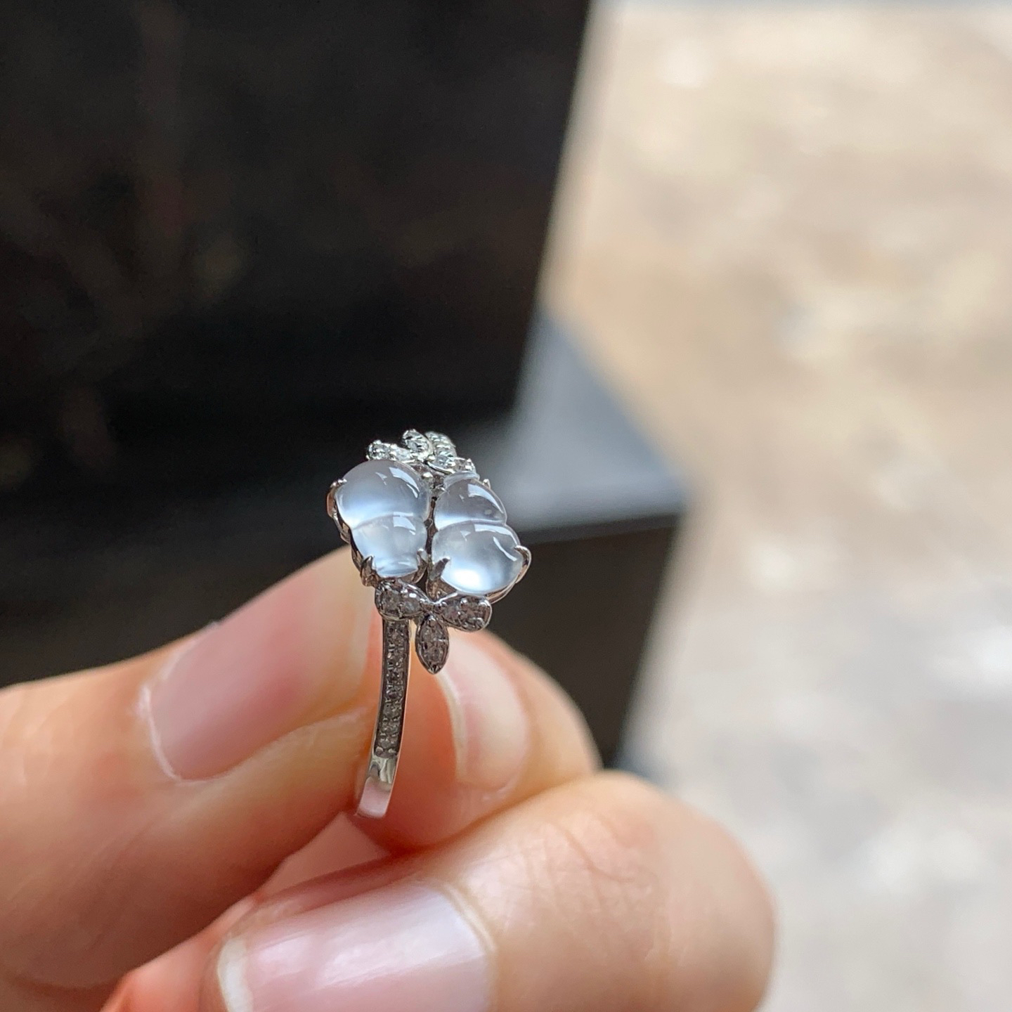 金钻镶嵌冰葫芦戒指^_^