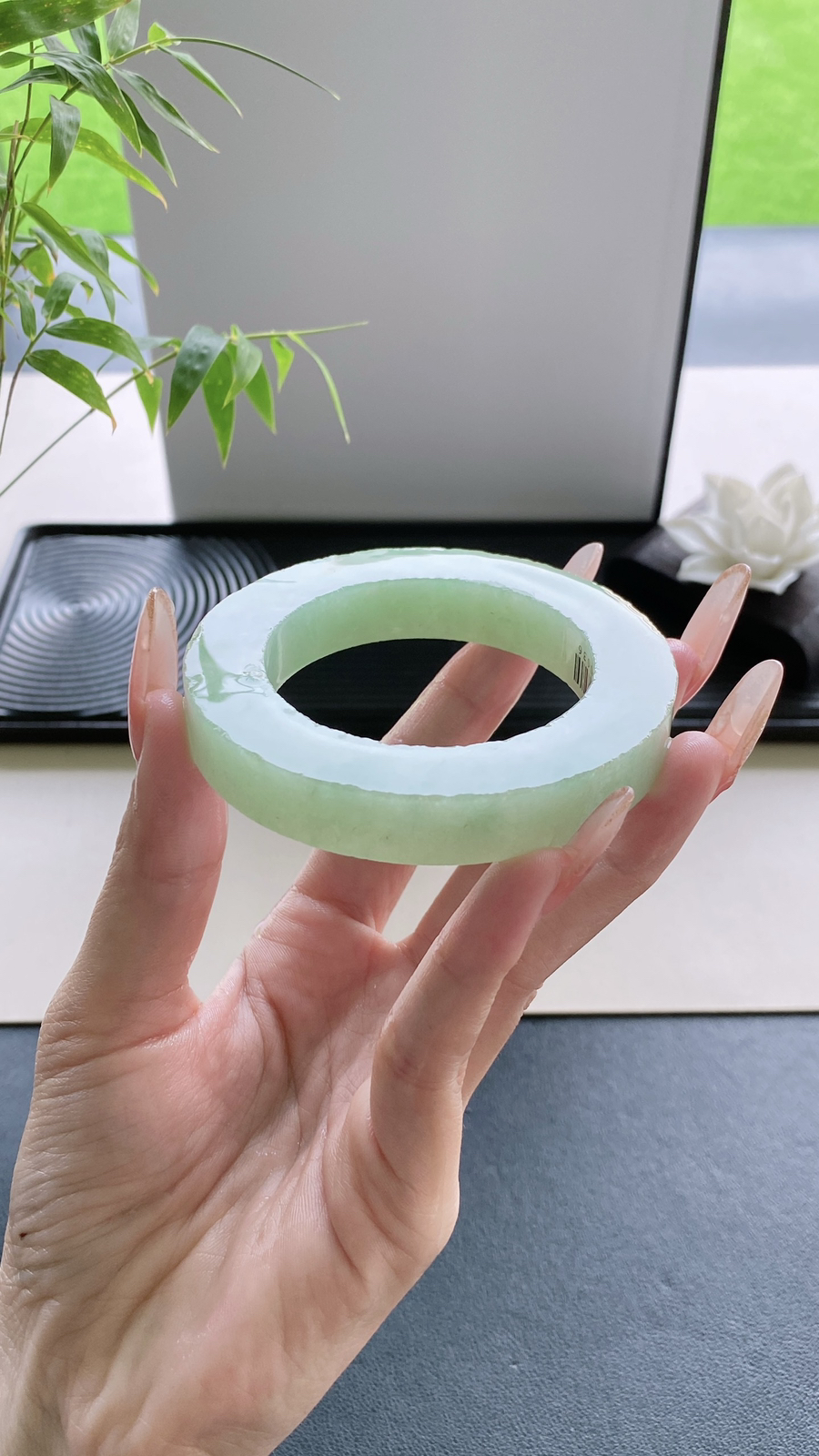 【晴绿手镯胚】