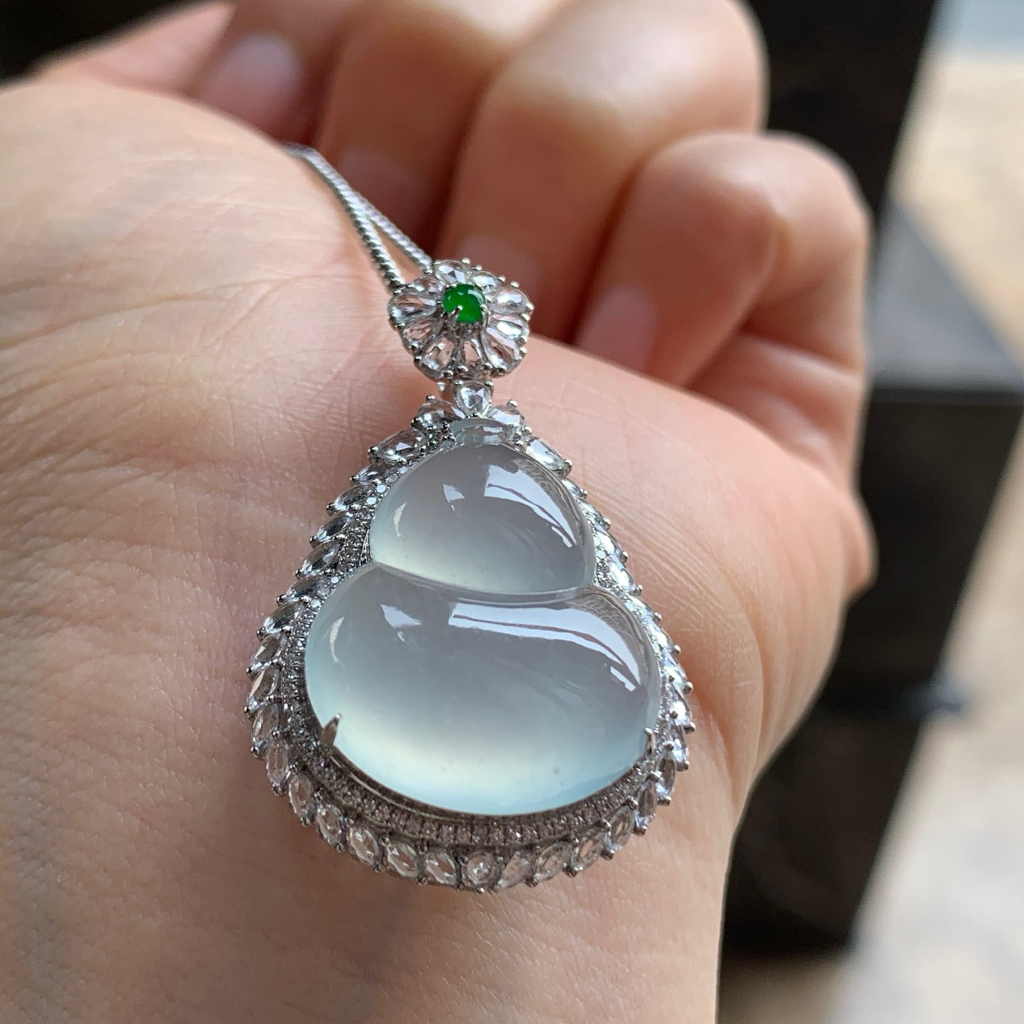 金钻镶嵌冰葫芦^_^冰透