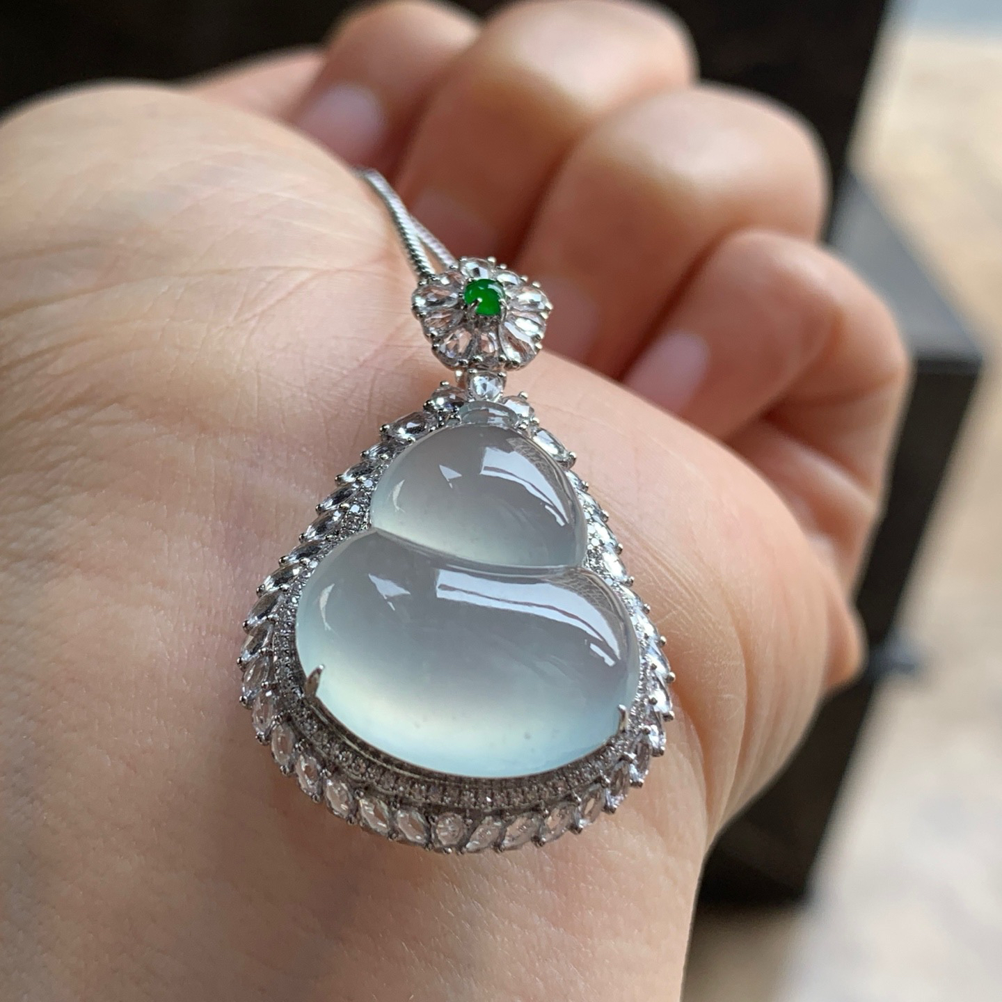 金钻镶嵌冰葫芦^_^冰透