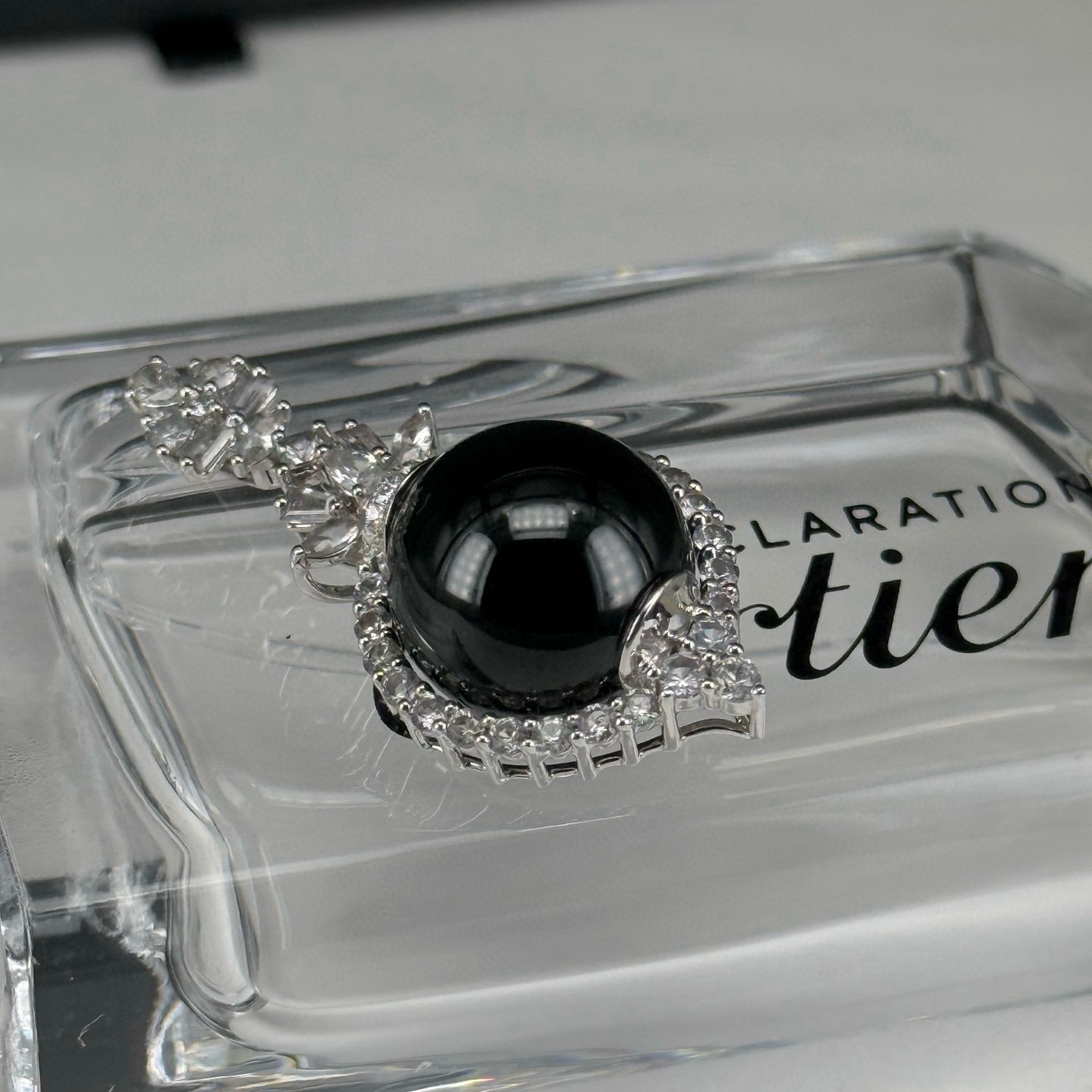 18k墨翠珠子吊坠 种好色正 打灯通透