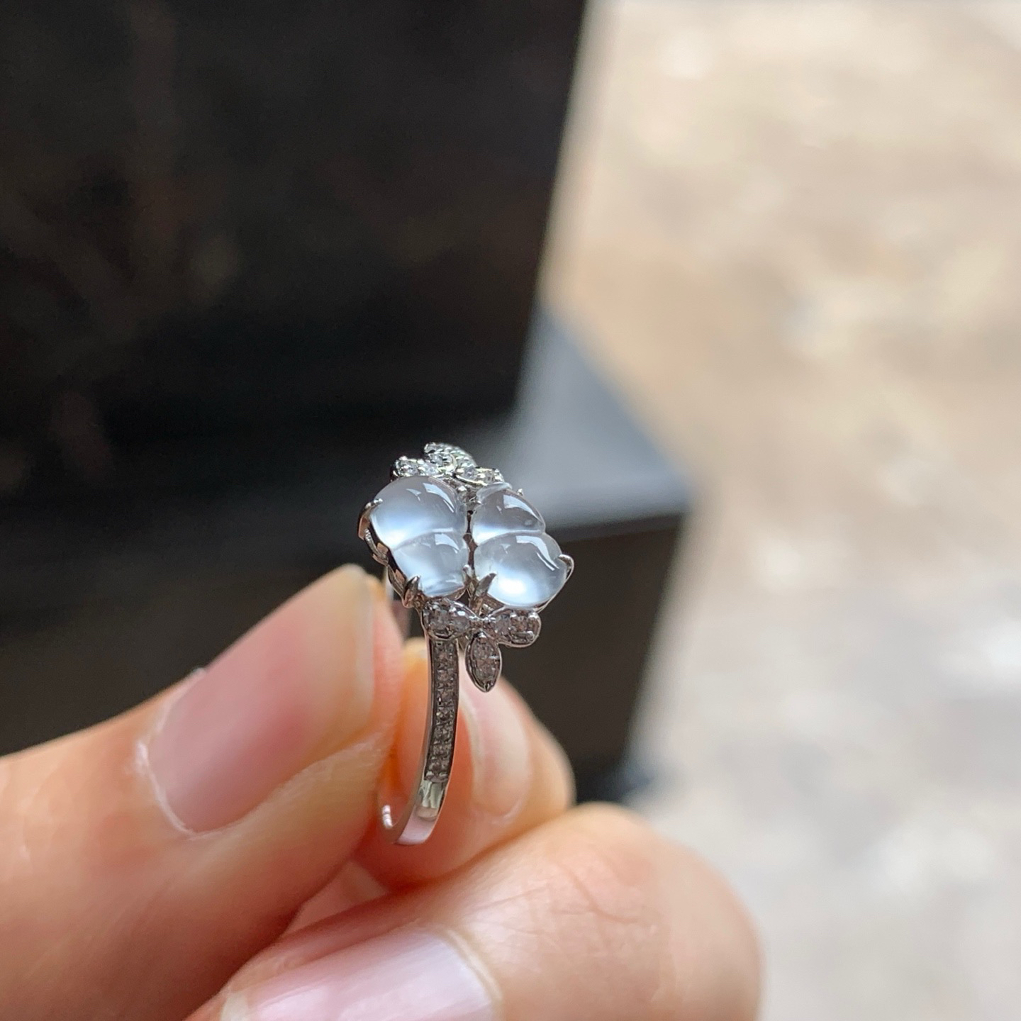 金钻镶嵌冰葫芦戒指^_^