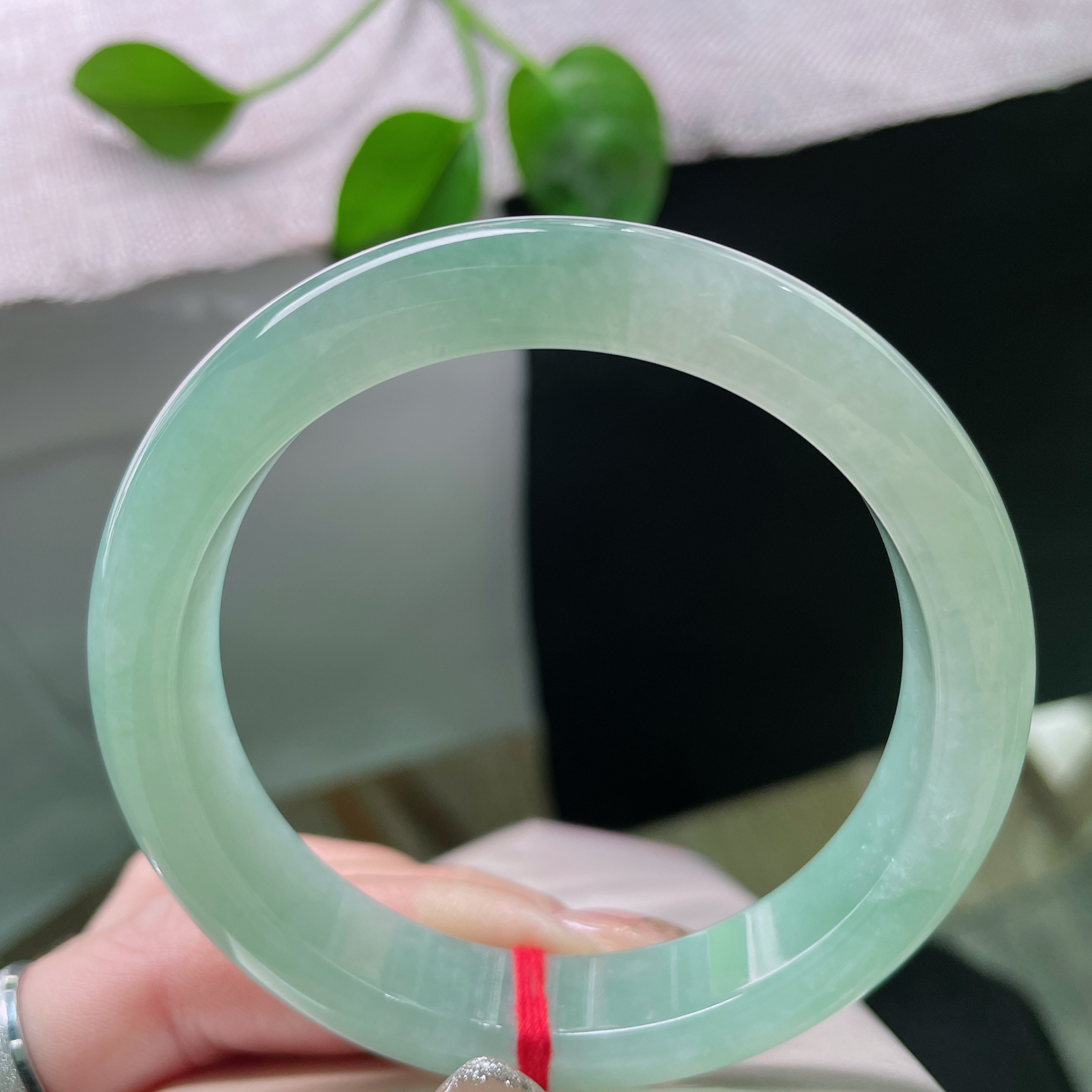 58.4/12.1/8.6绿底正圈，水润细腻，种老，悠悠的云里有淡淡的诗，贵气，完美