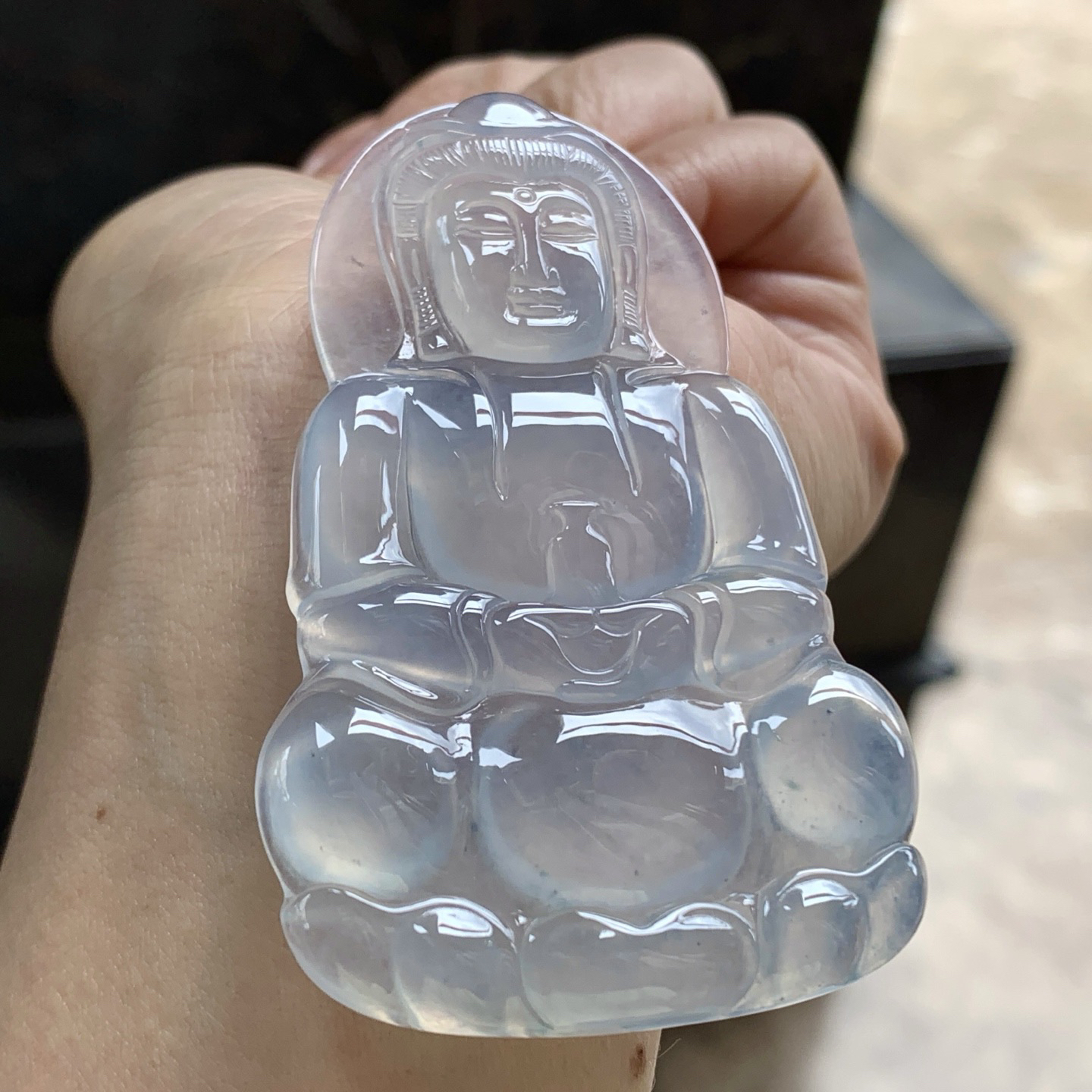 冰种观音^_^透亮 荧光十足