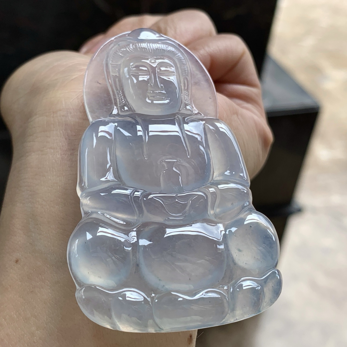 冰种观音^_^透亮 荧光十足