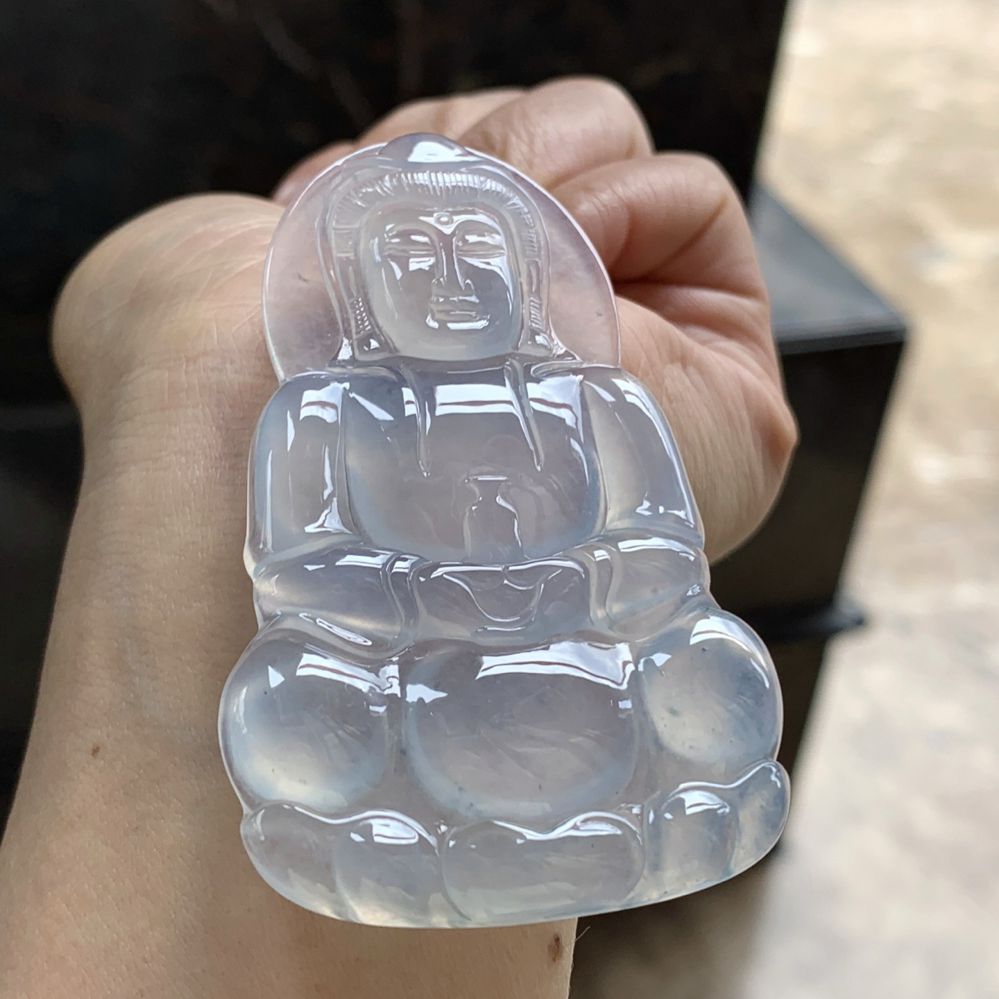 冰种观音^_^透亮 荧光十足