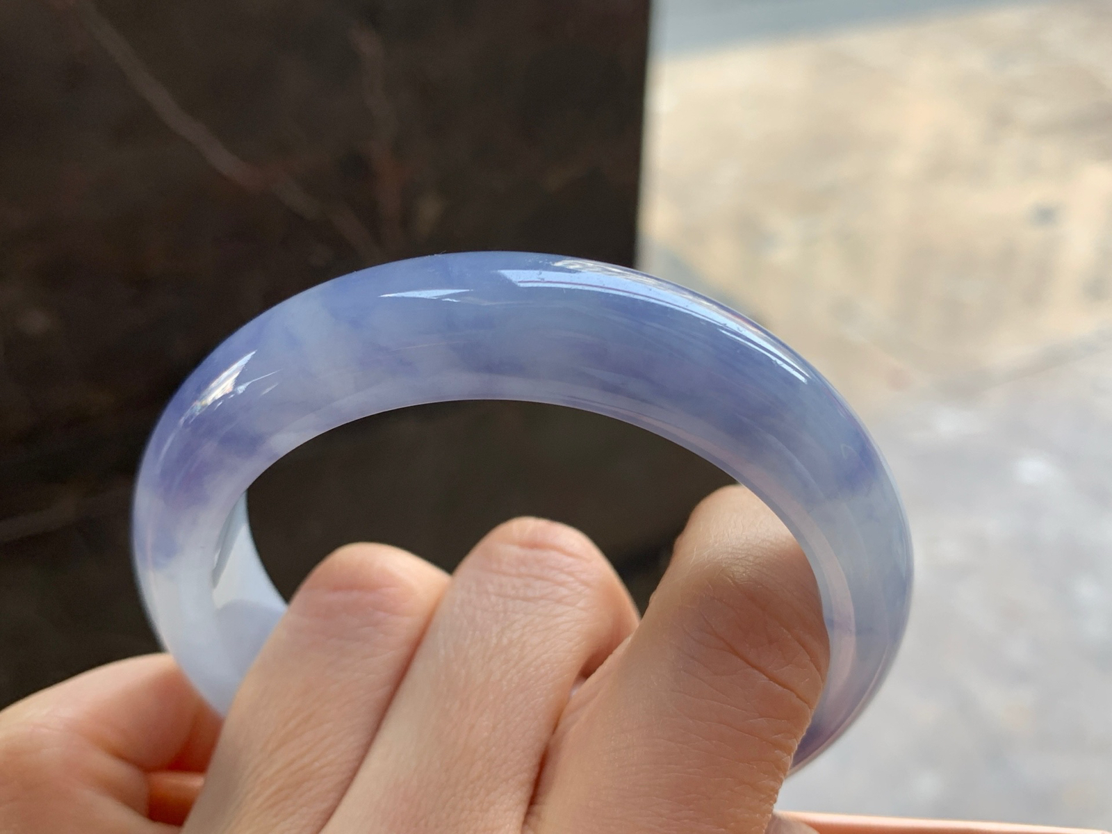 58.5-14-8.9

紫罗兰手镯^_^鲜艳 玉质温润