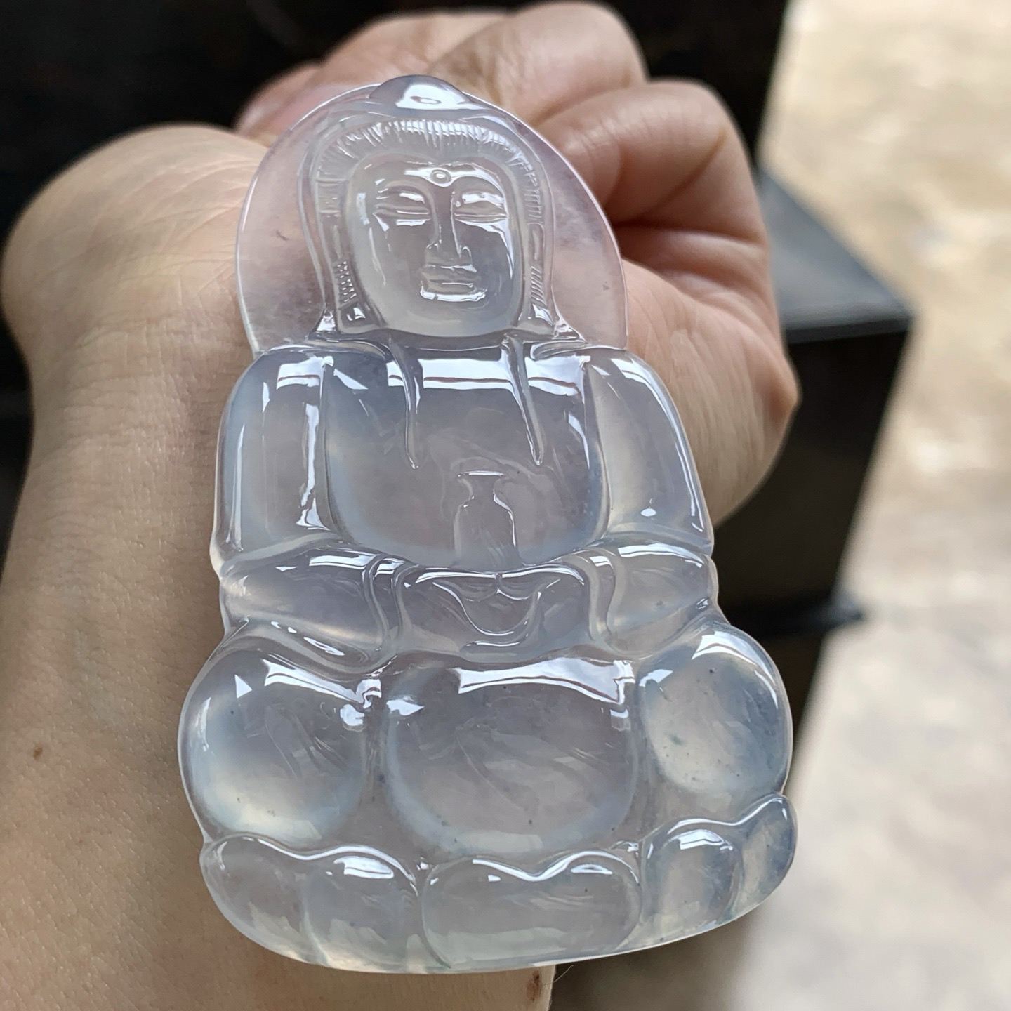 冰种观音^_^透亮 荧光十足