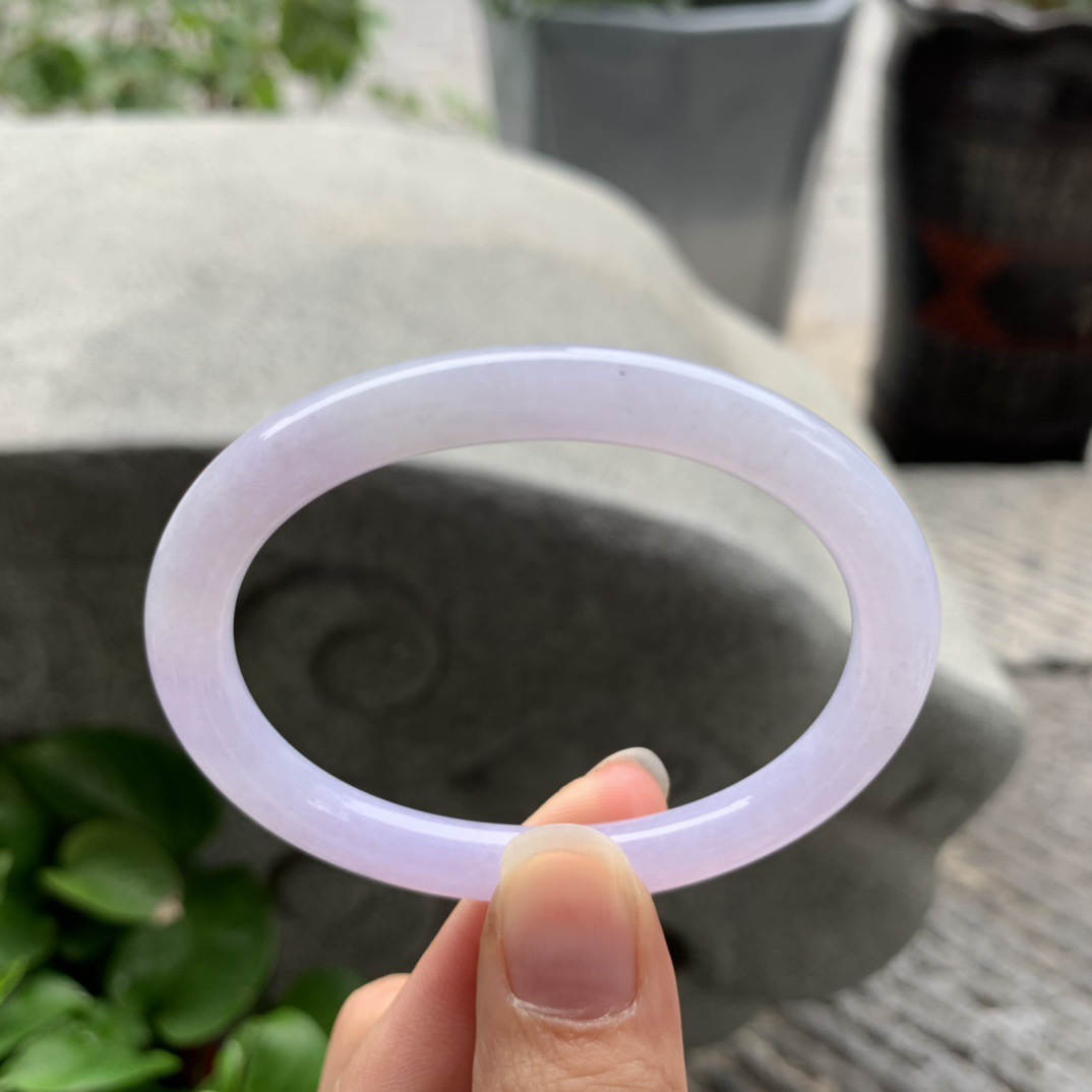 小圈口53.8-46-6.3 【粉紫贵妃手镯】贵妃53 54可戴